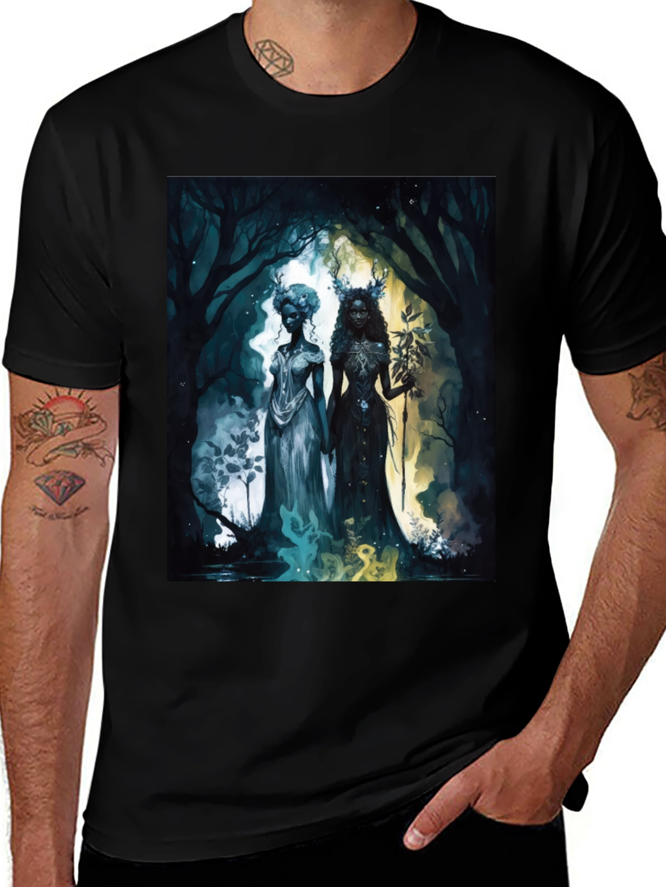 Enchanted Forest Goddesses Graphic Tee
