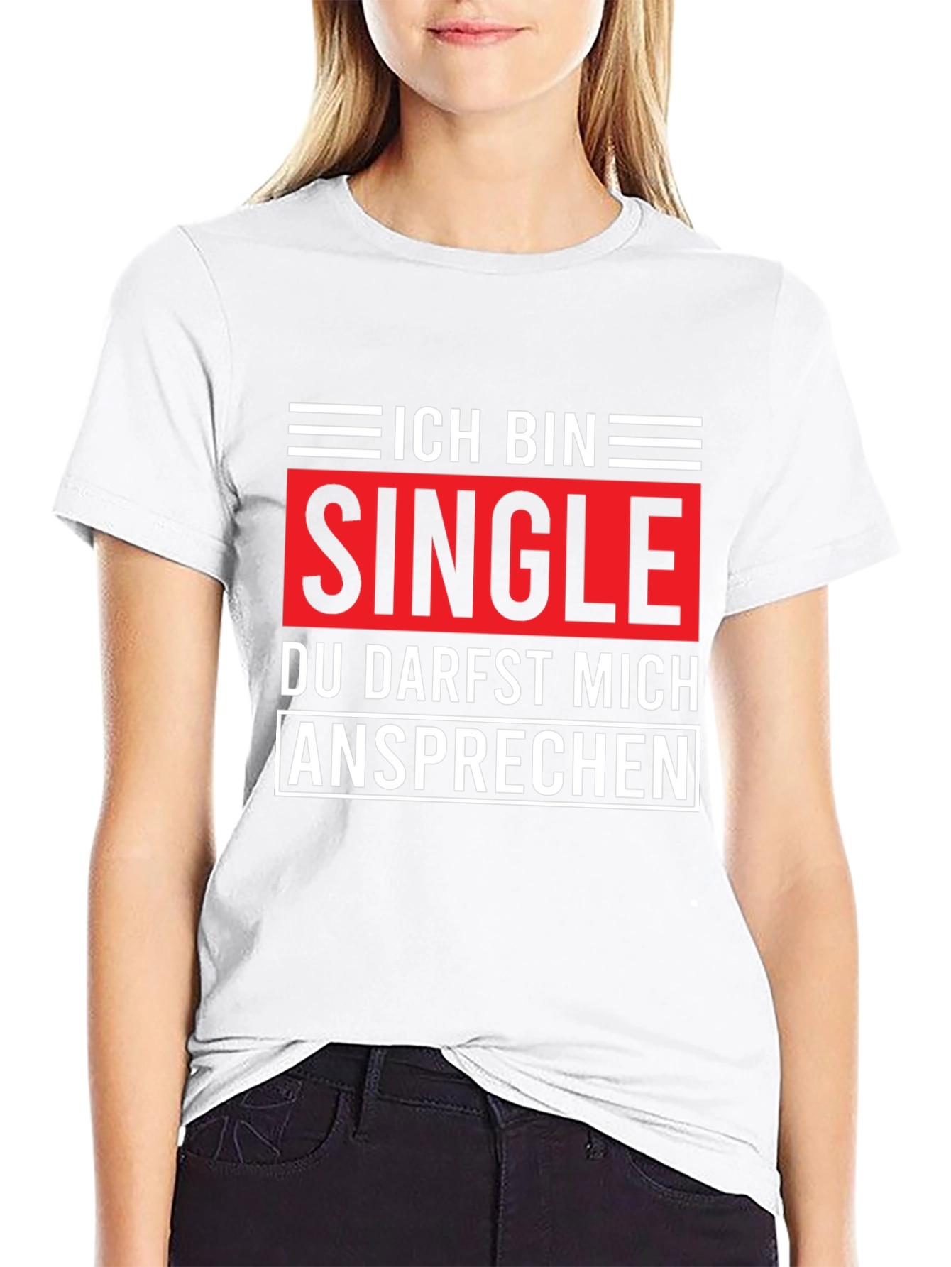Ich Bin Single T-Shirt - Black