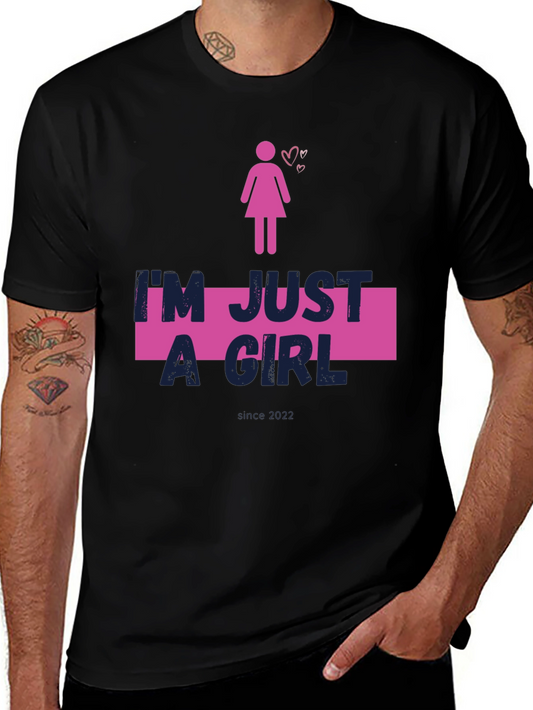 Im Just A Girl Black Tee