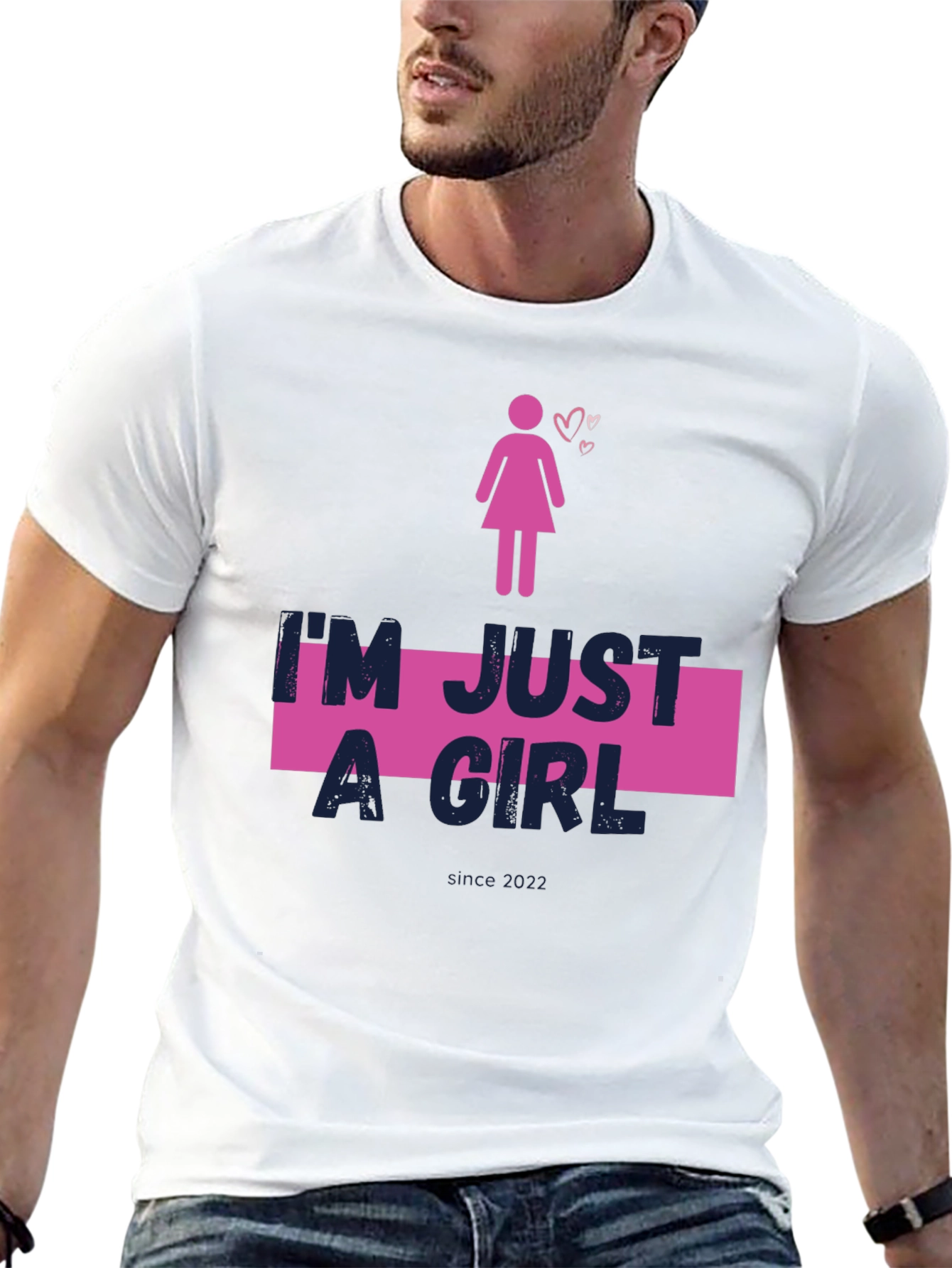 Im Just A Girl Black Tee