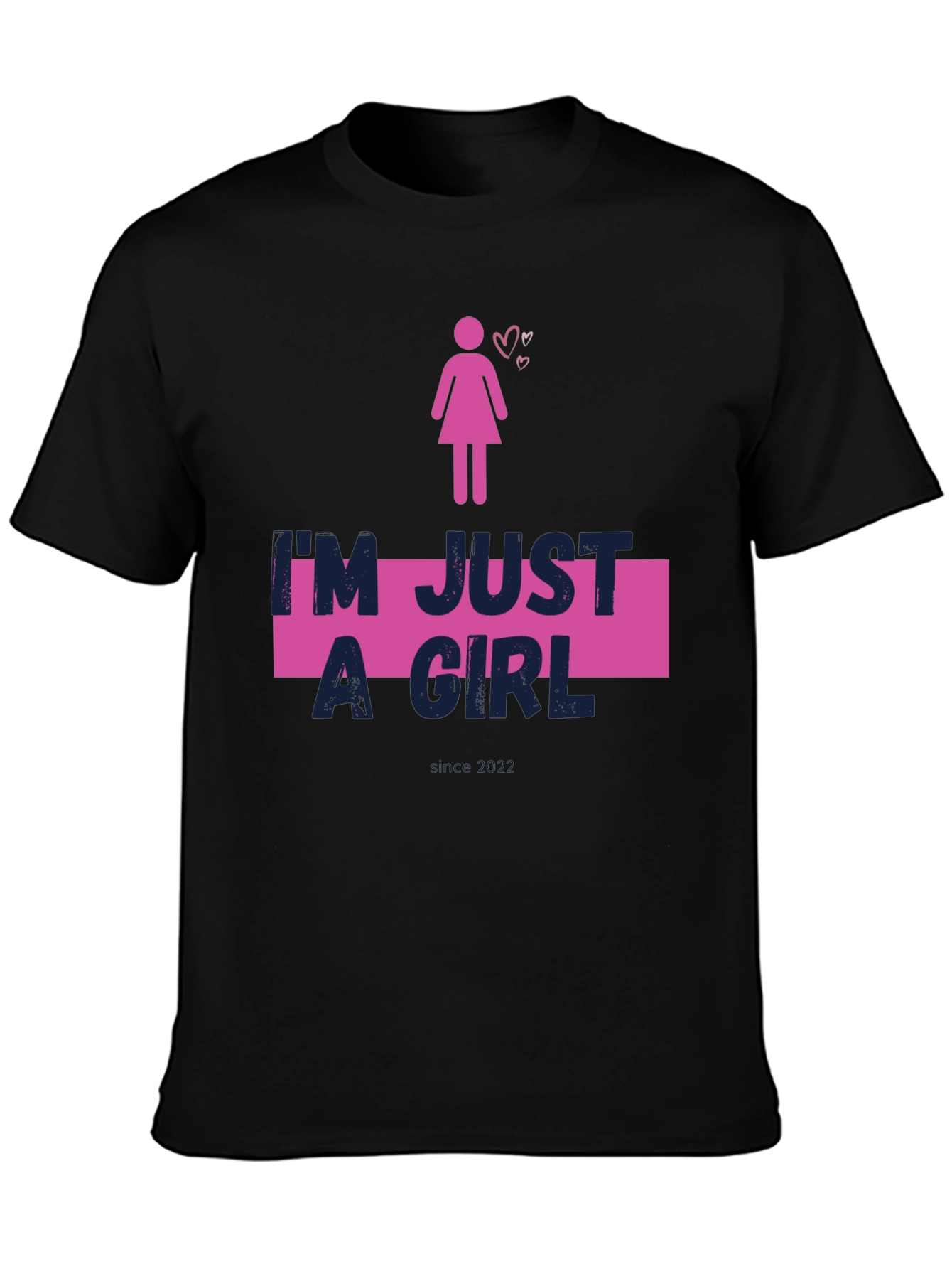 Im Just A Girl Black Tee