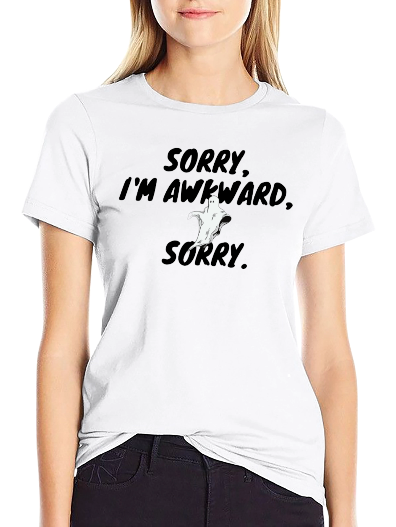 Awkward Ghost Graphic Tee
