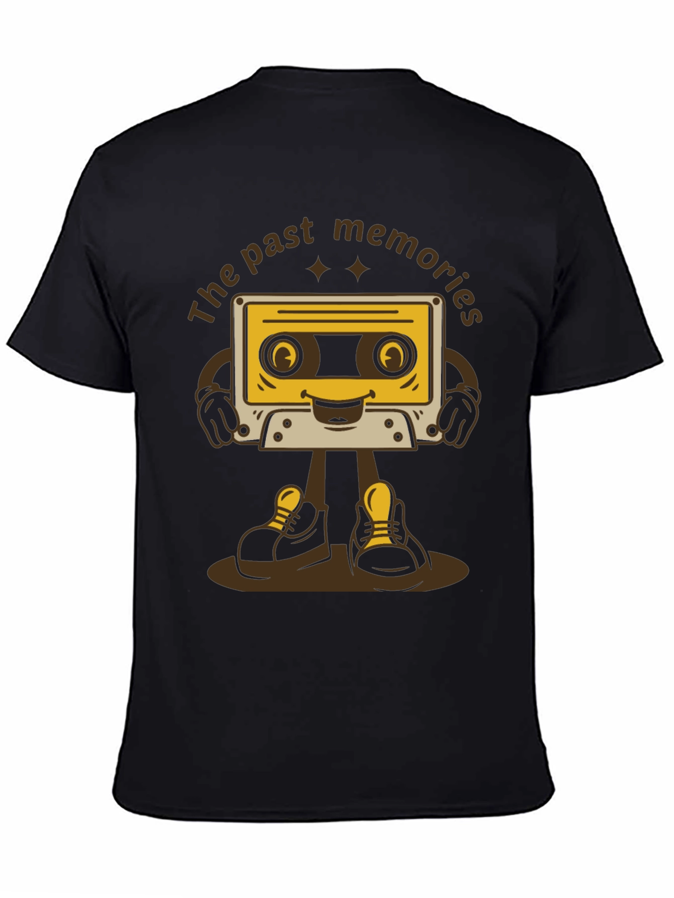 Retro Cartoon Cassette Tape T-Shirt - Past Memories