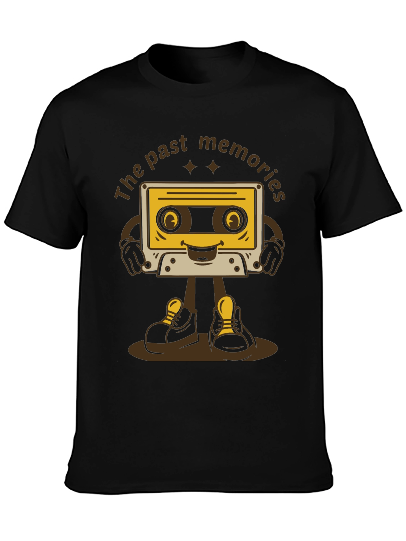 Retro Cartoon Cassette Tape T-Shirt - Past Memories