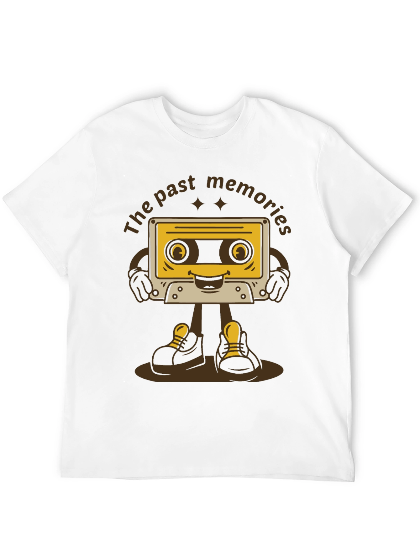 Retro Cartoon Cassette Tape T-Shirt - Past Memories