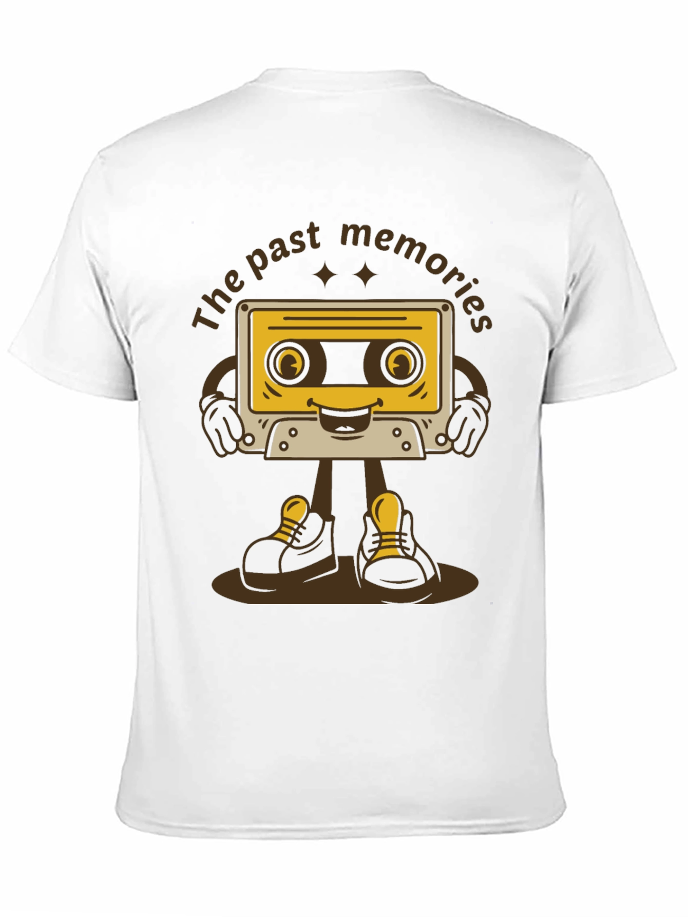 Retro Cartoon Cassette Tape T-Shirt - Past Memories