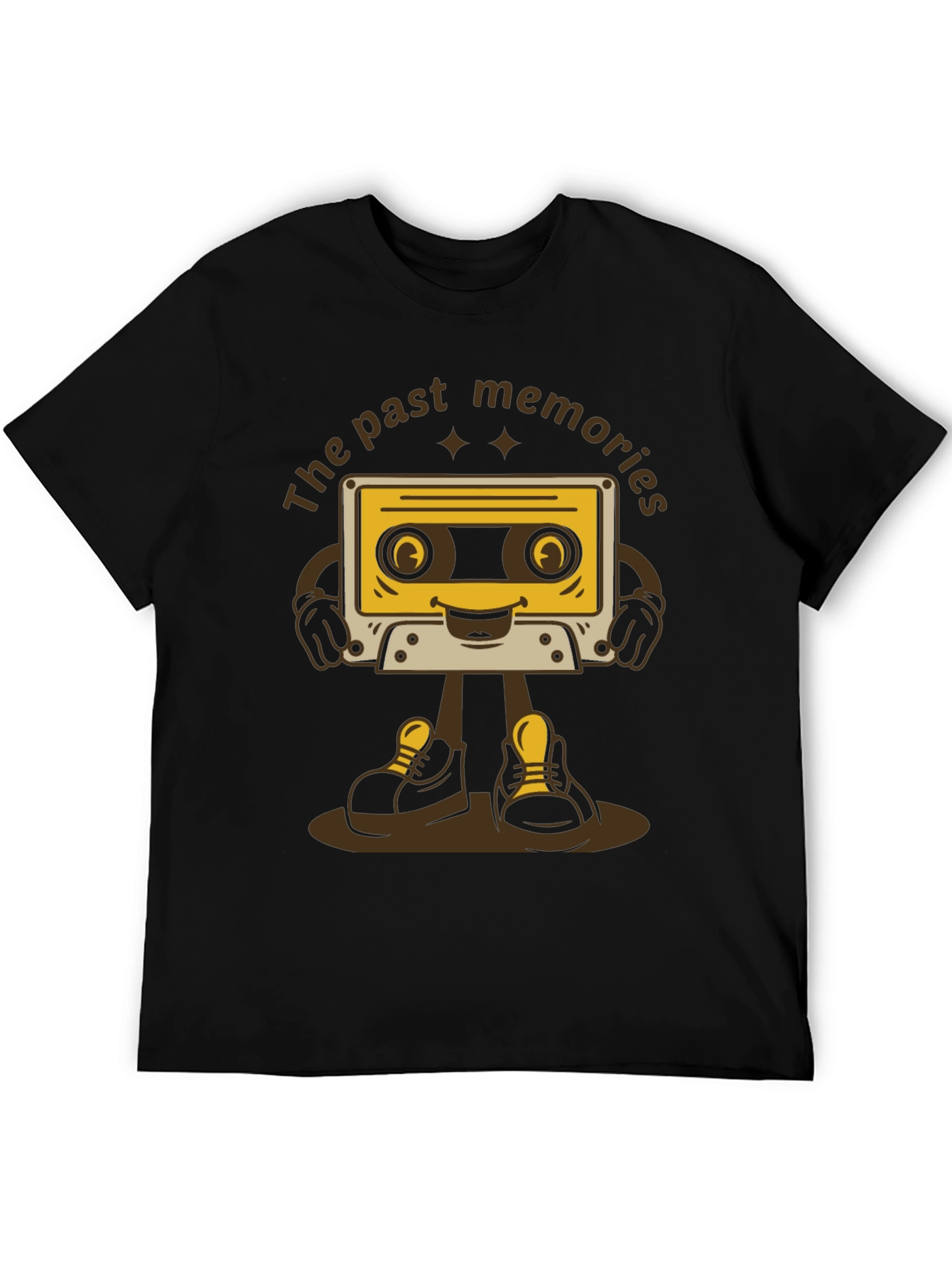 Retro Cartoon Cassette Tape T-Shirt - Past Memories