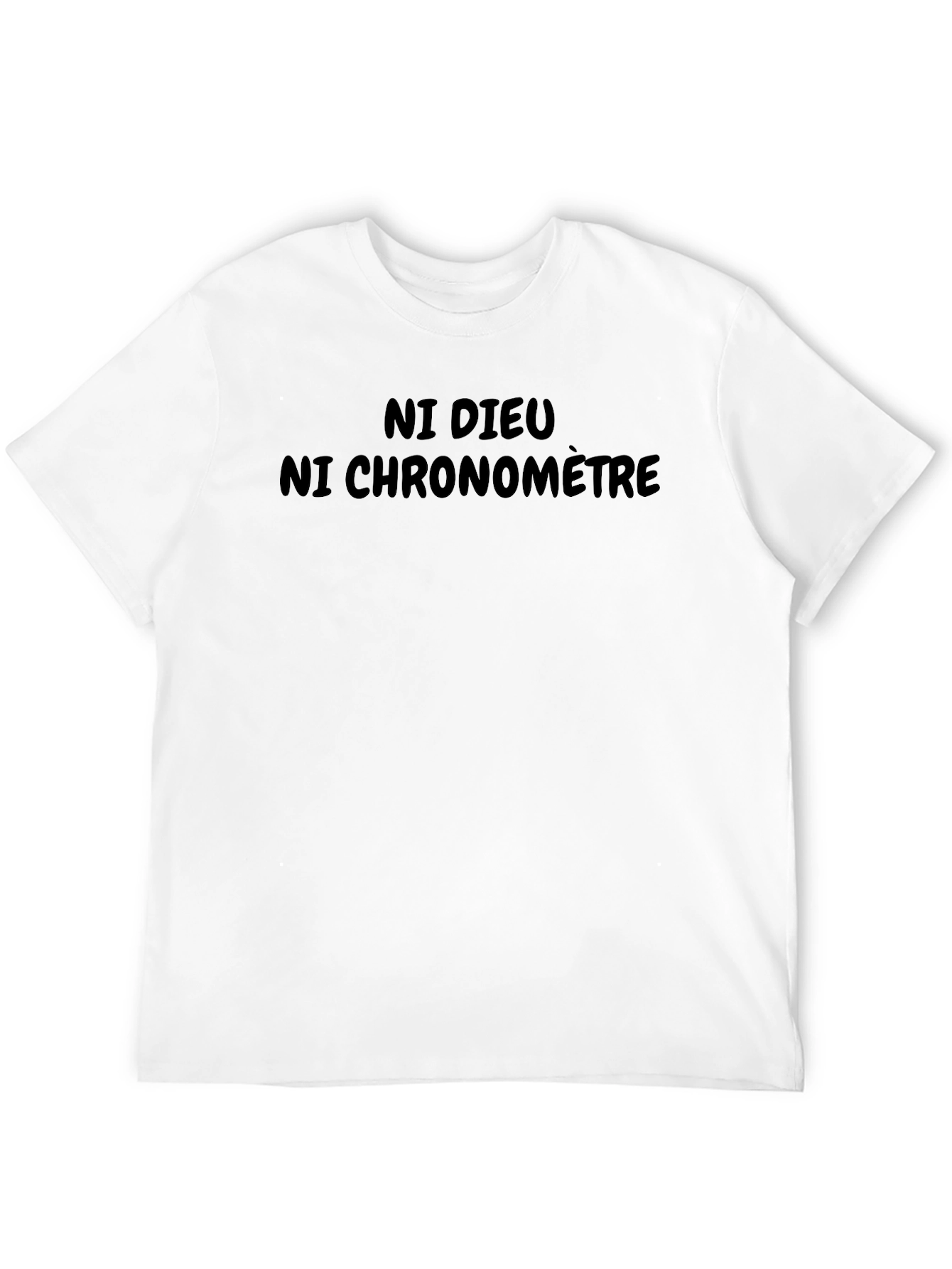Ni Dieu Ni Chronometre Black T-Shirt
