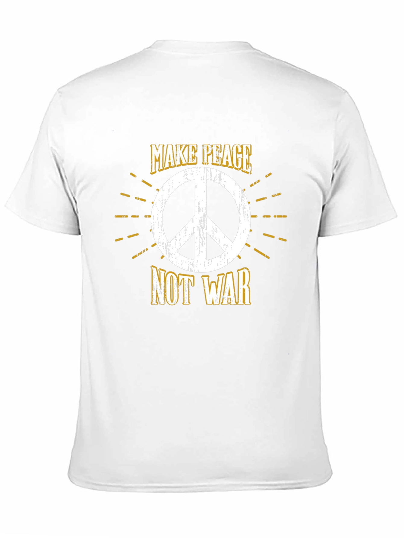 Make Peace Not War Graphic T-Shirt - Black