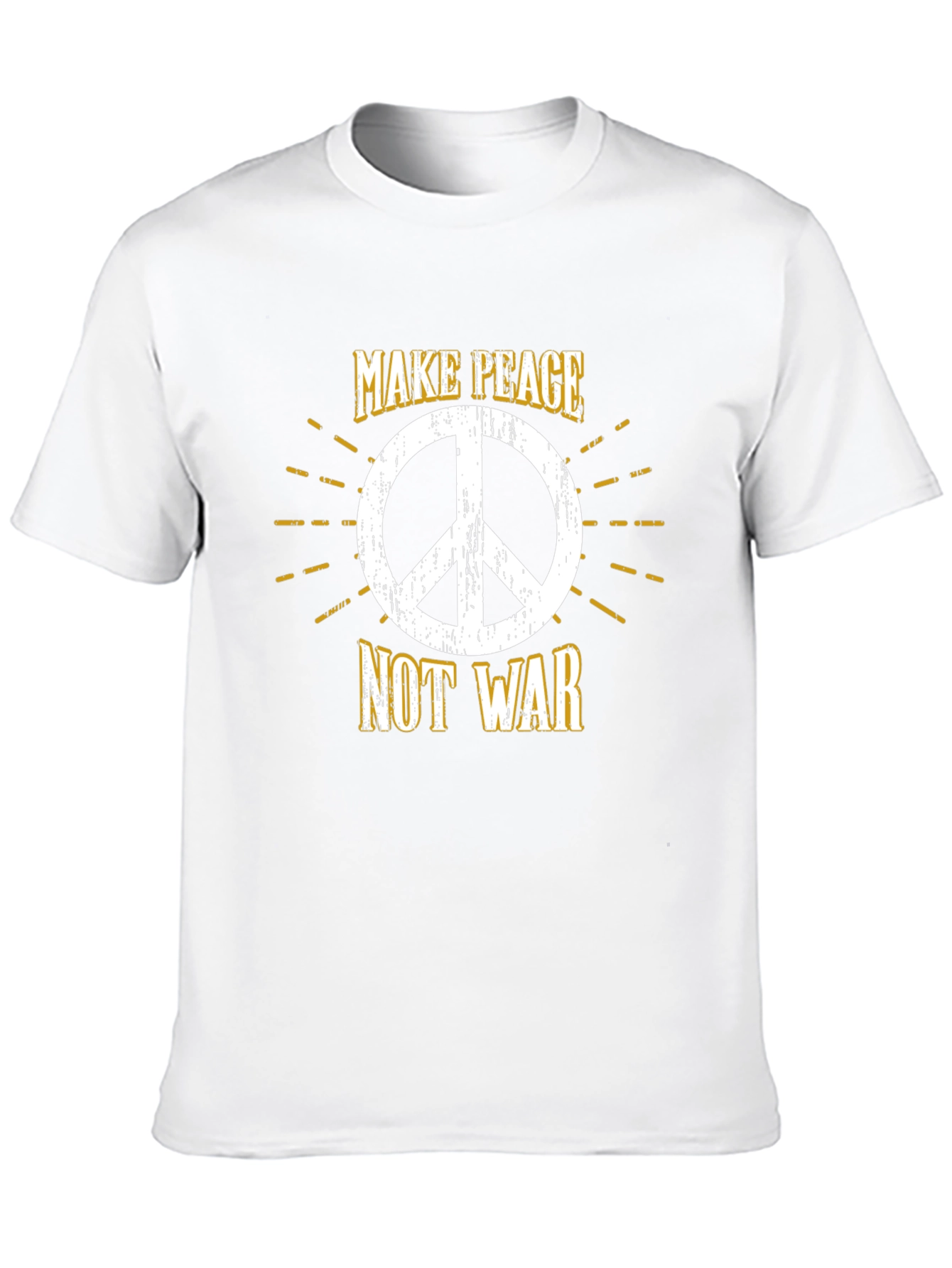 Make Peace Not War Graphic T-Shirt - Black