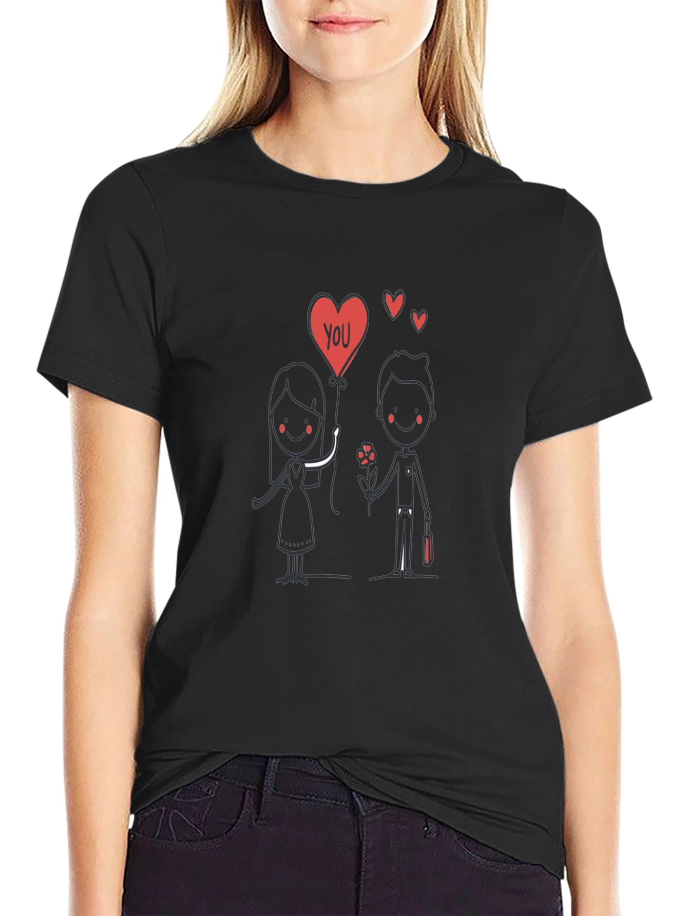Love You Graphic Tee - Black Unisex T-Shirt