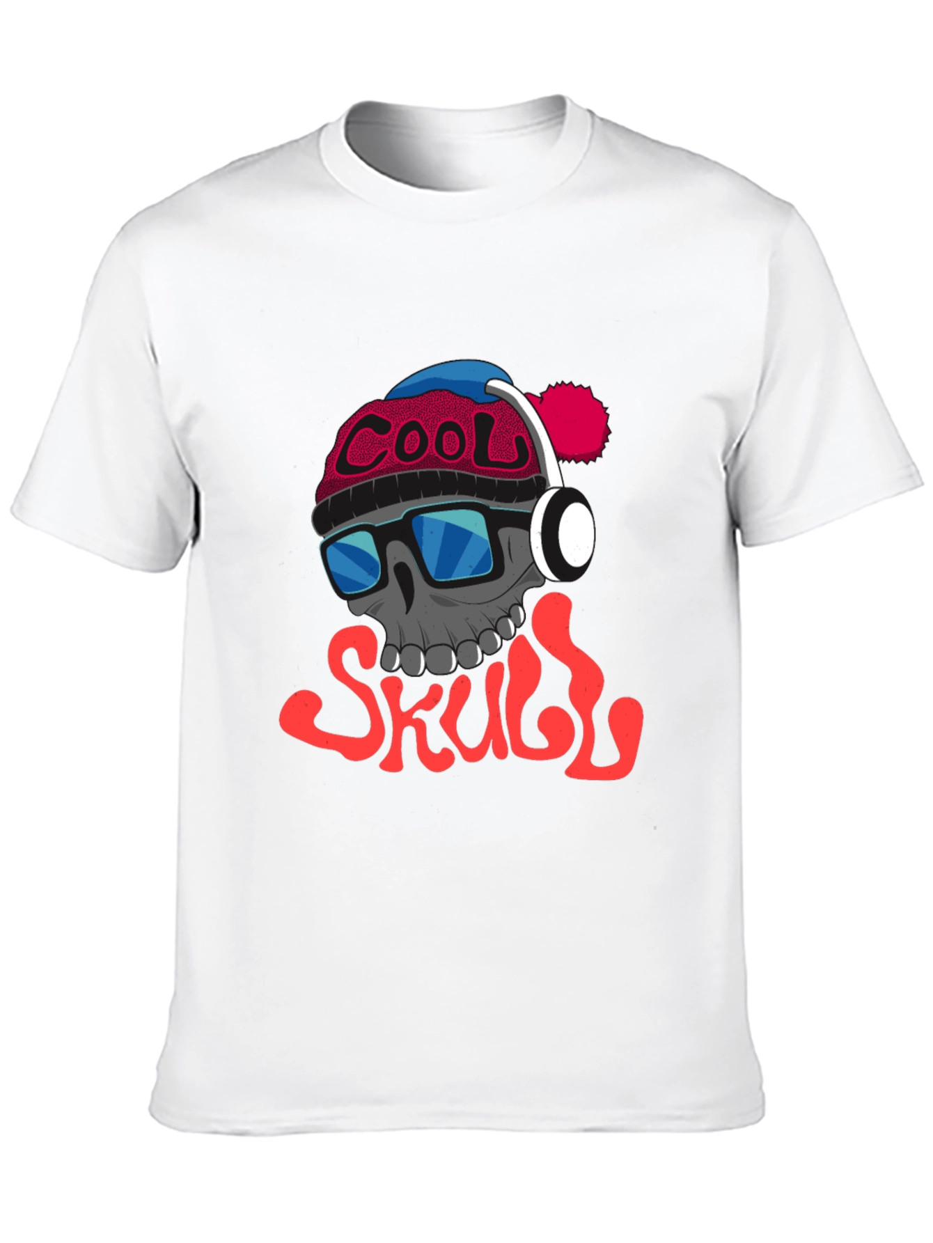 Cool Skull Graphic Tee - Trendy Streetwear