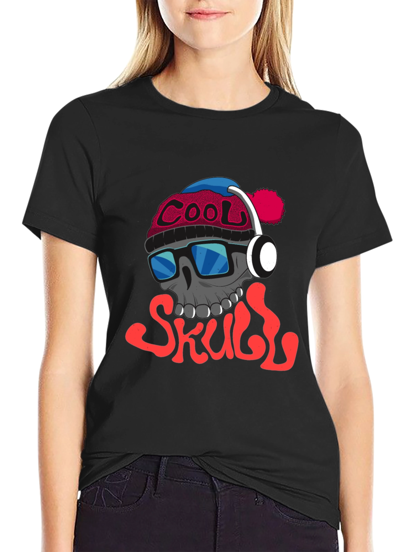 Cool Skull Graphic Tee - Trendy Streetwear