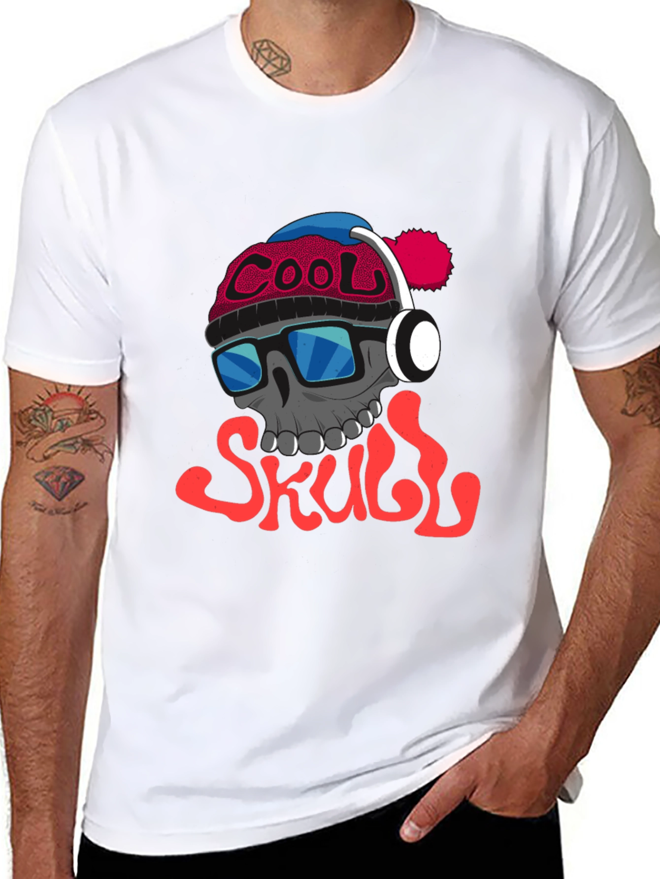 Cool Skull Graphic Tee - Trendy Streetwear