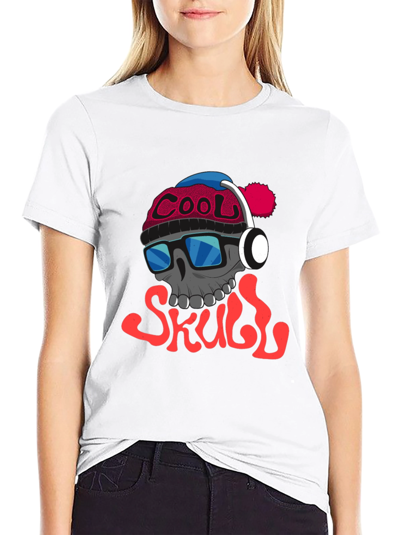 Cool Skull Graphic Tee - Trendy Streetwear