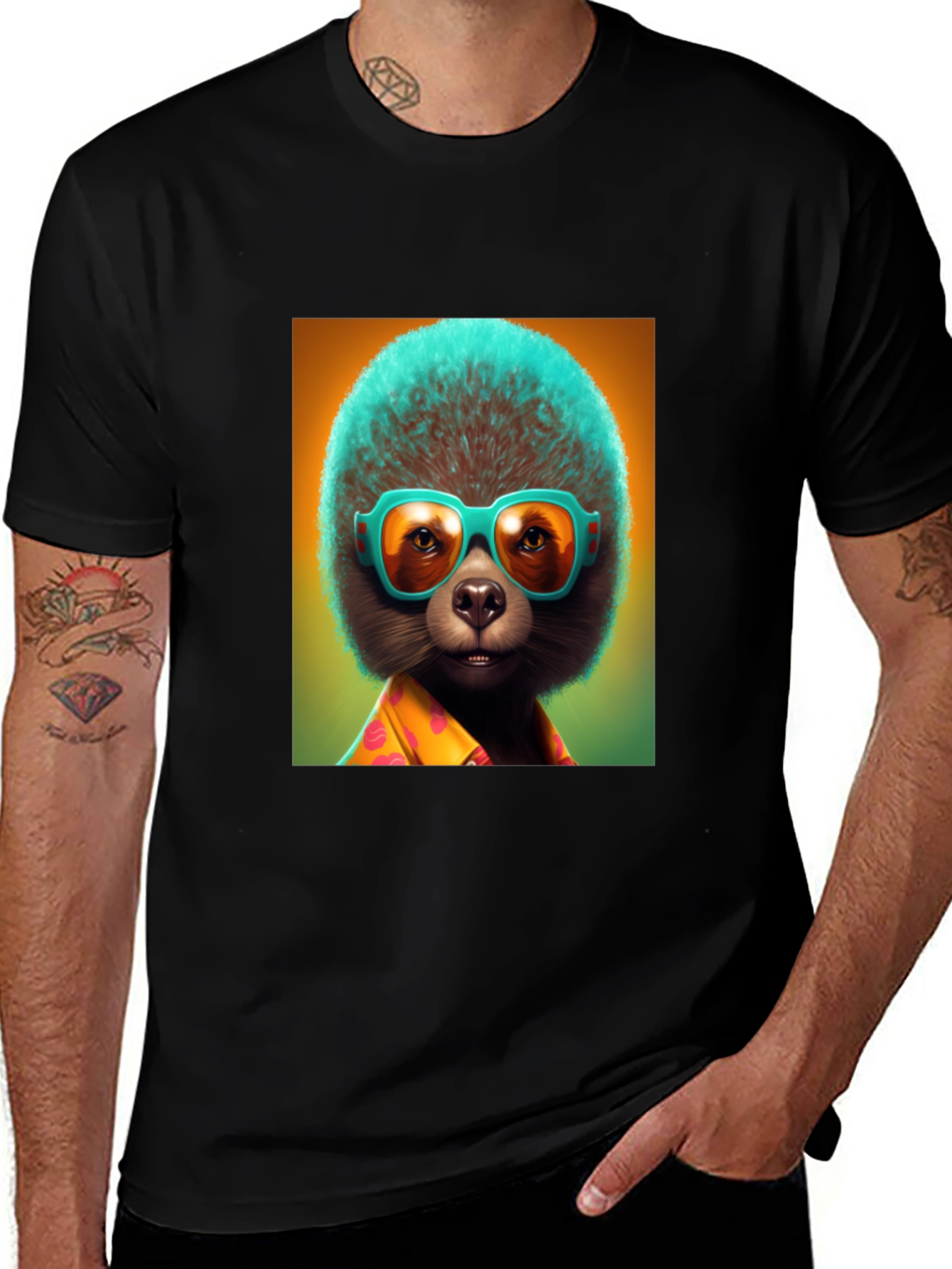 Cool Sloth Tee: Tropical Vibes