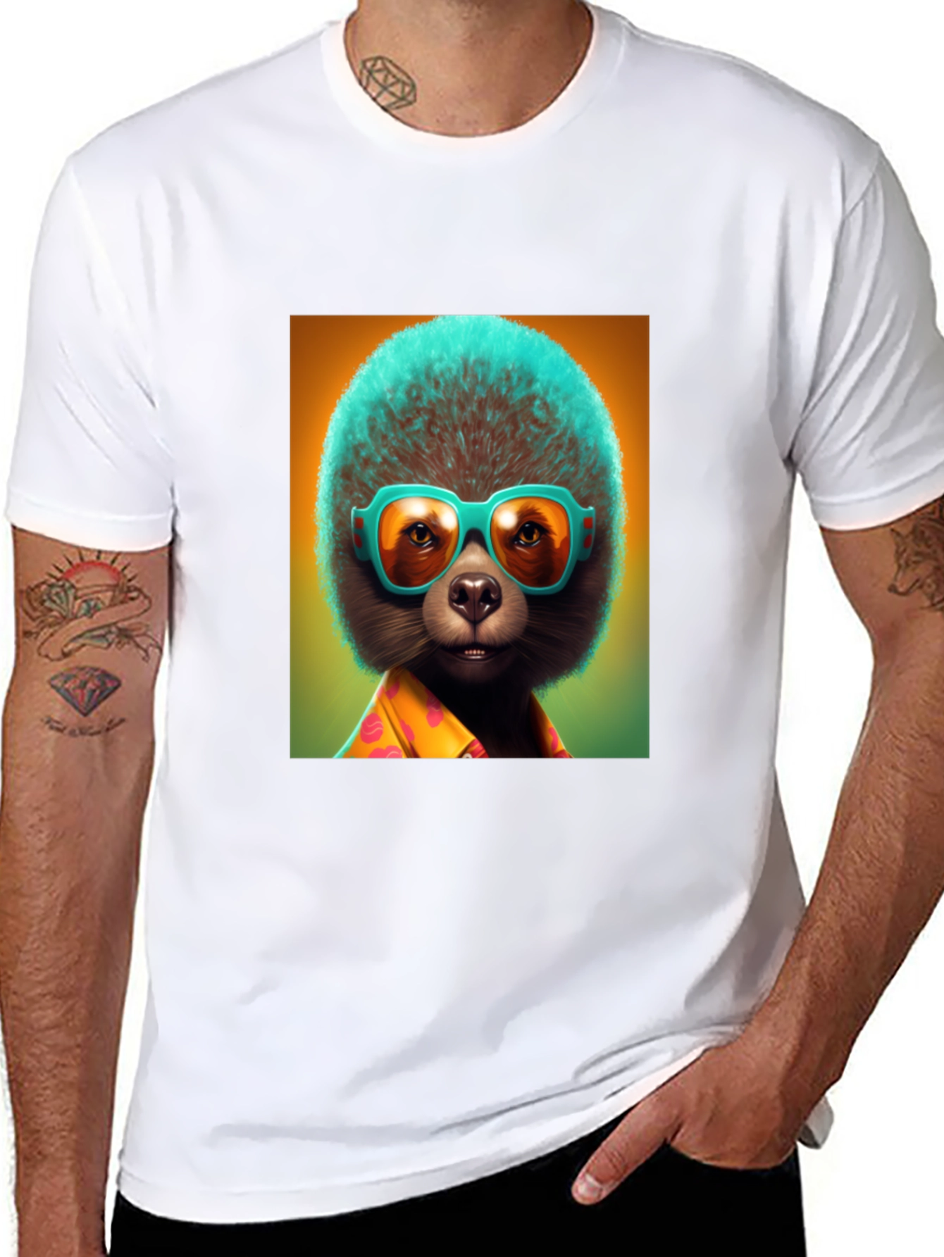 Cool Sloth Tee: Tropical Vibes