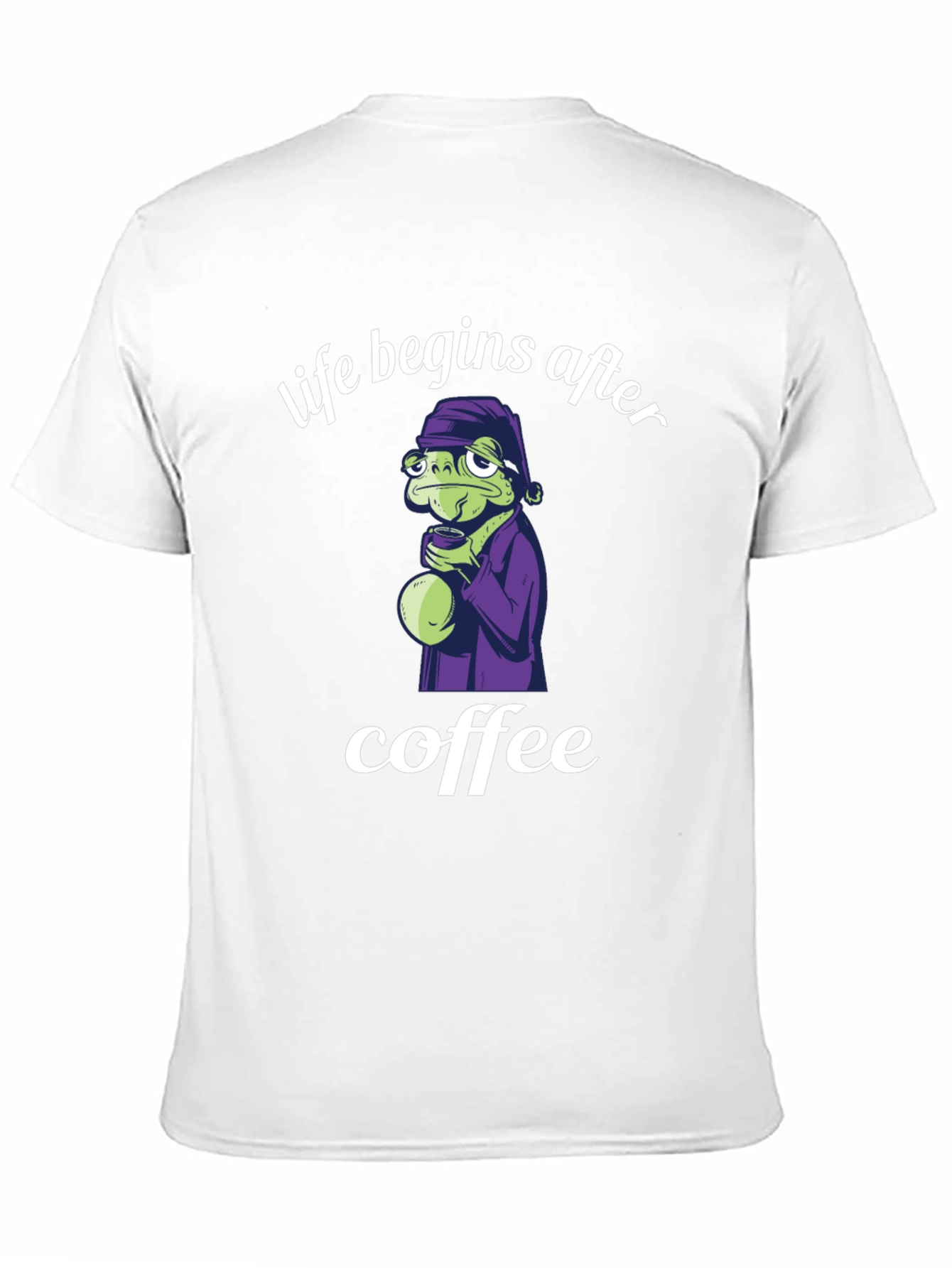 Life Begins After Coffee Black T-Shirt