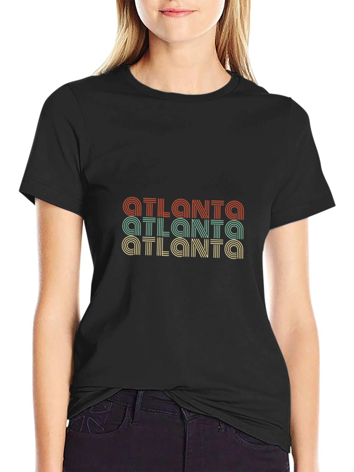 Retro Atlanta T-Shirt - Graphic Print Tee