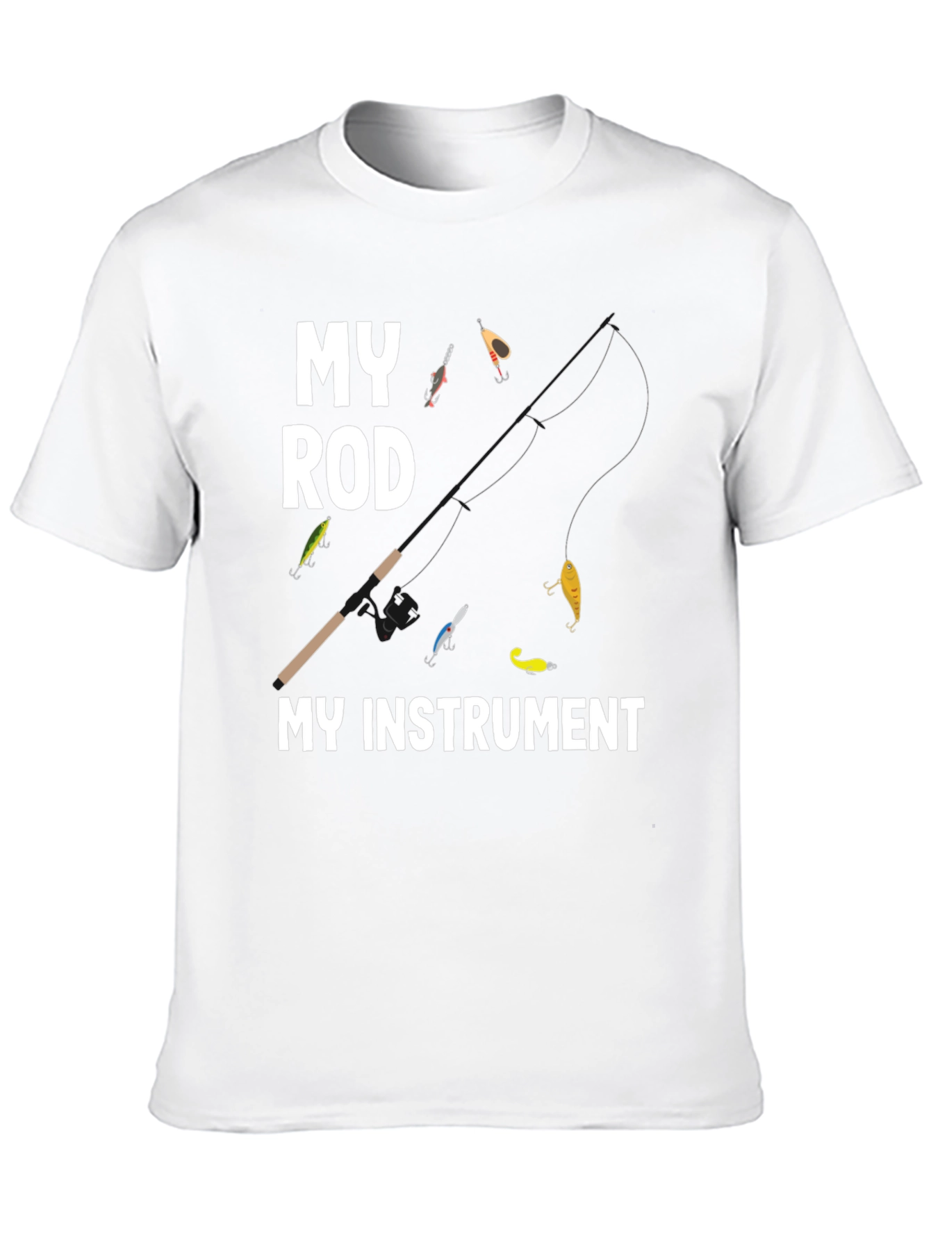 My Rod My Instrument T-Shirt Fishing Angler Tee