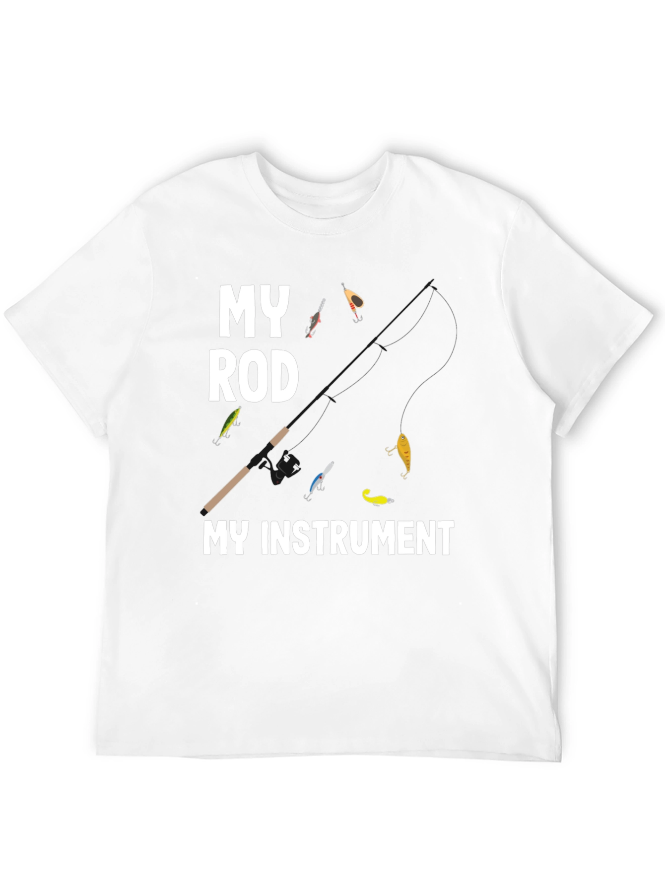 My Rod My Instrument T-Shirt Fishing Angler Tee