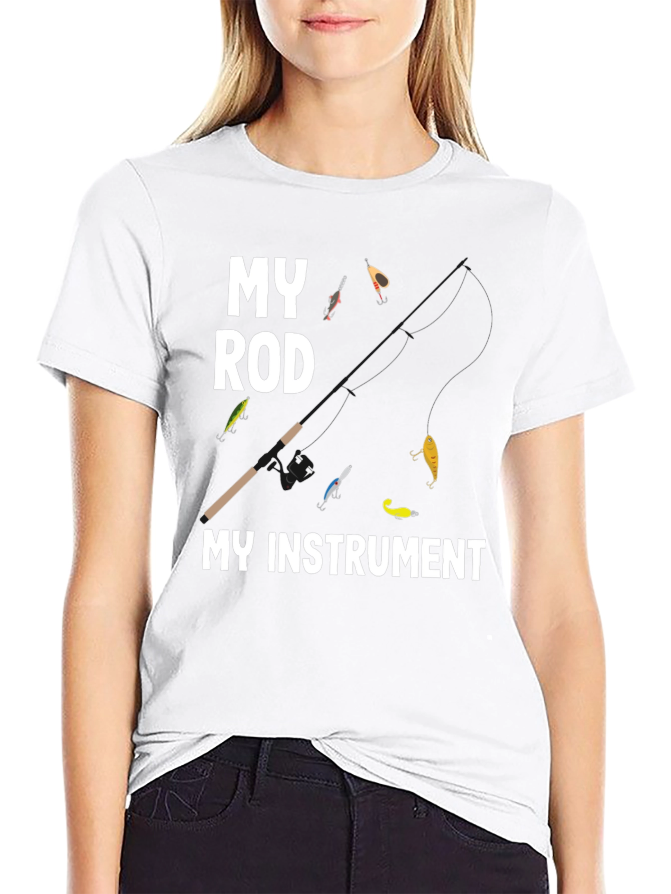 My Rod My Instrument T-Shirt Fishing Angler Tee