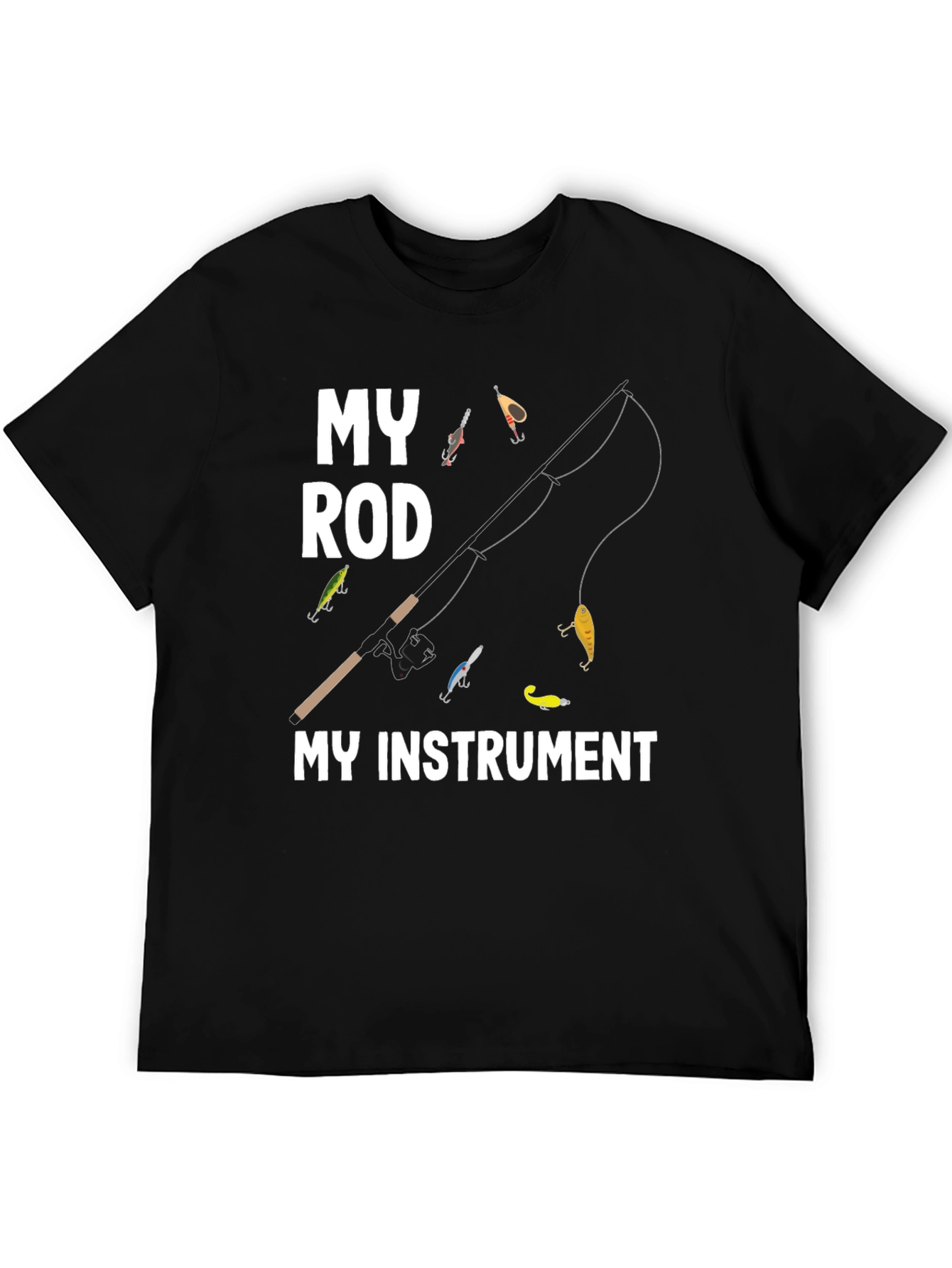 My Rod My Instrument T-Shirt Fishing Angler Tee
