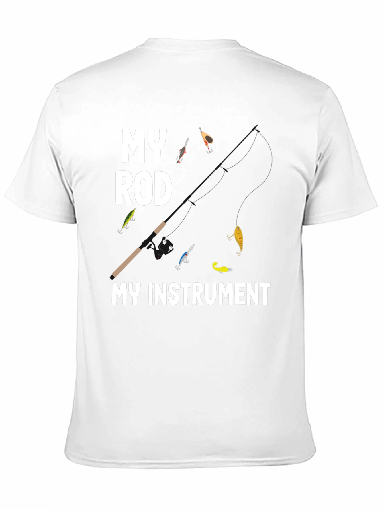 My Rod My Instrument T-Shirt Fishing Angler Tee