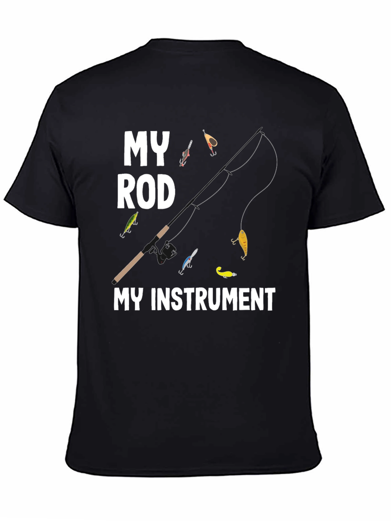 My Rod My Instrument T-Shirt Fishing Angler Tee