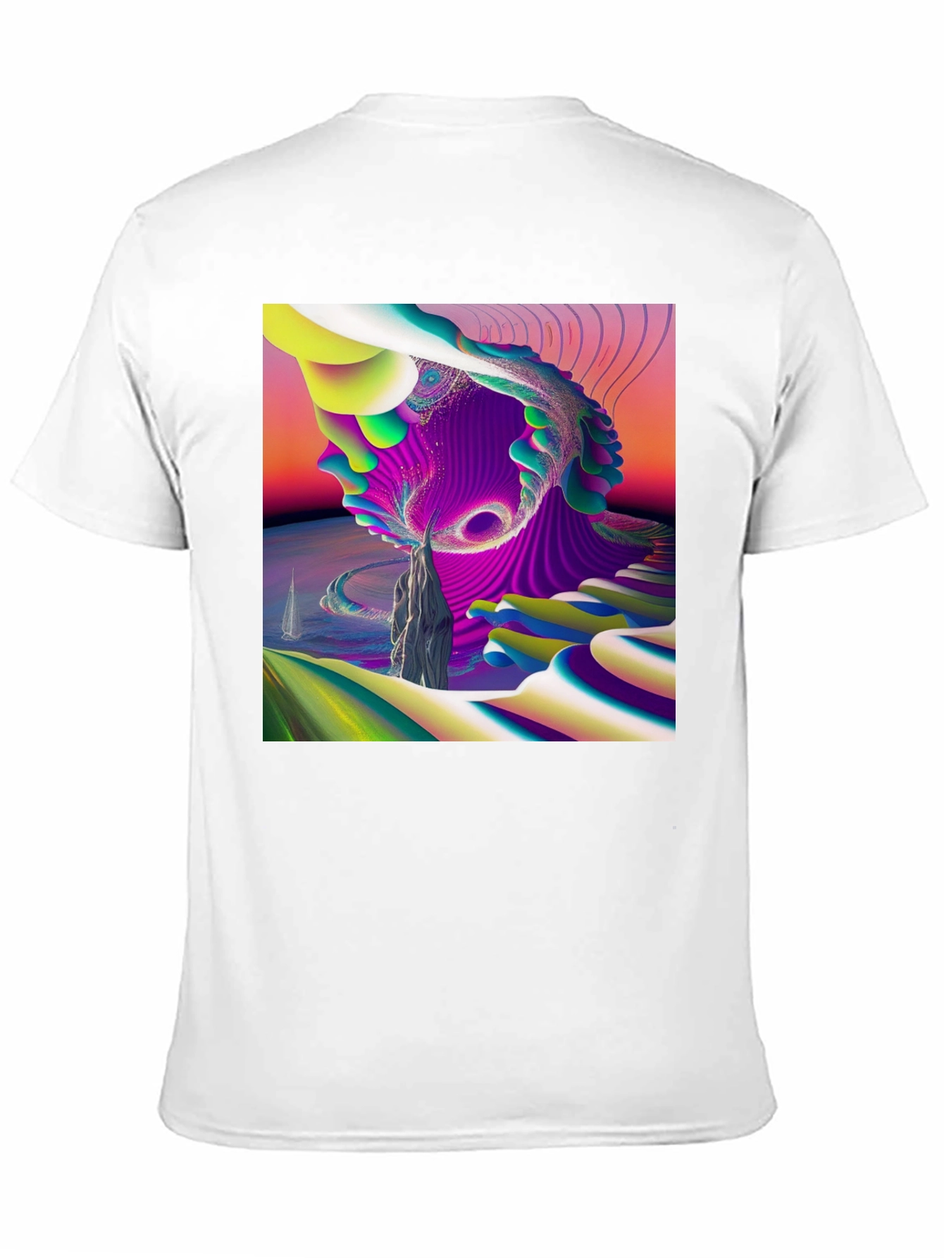 Abstract Art Tee - Vibrant Graphic Print T-Shirt
