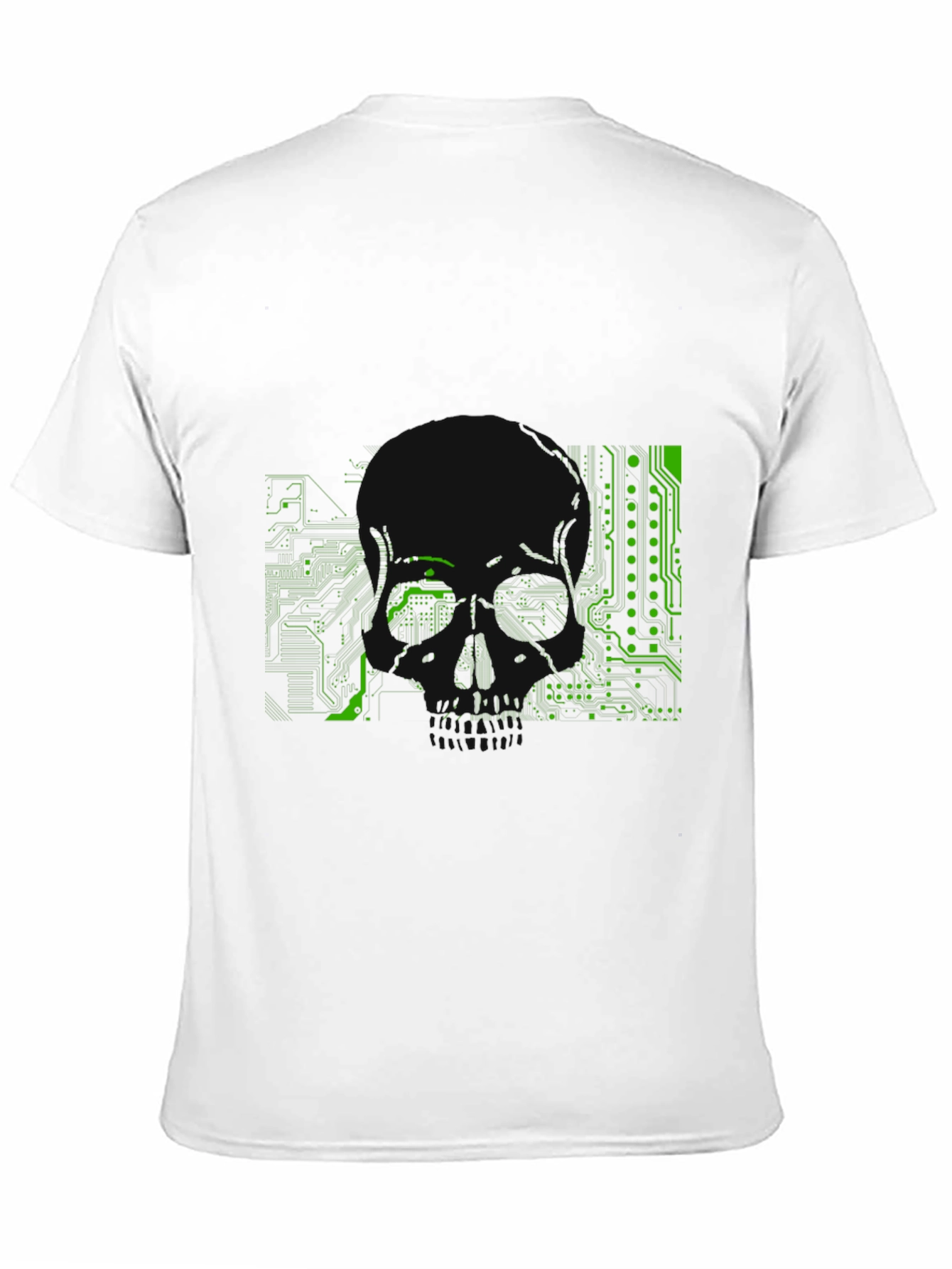 Circuit Board Skull Graphic Tee