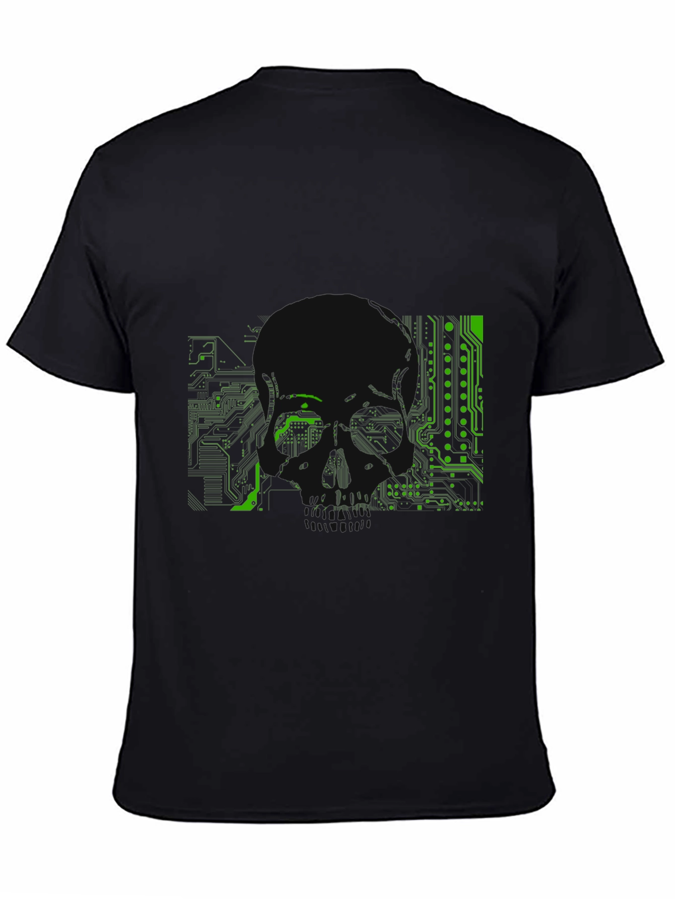 Circuit Board Skull Graphic Tee
