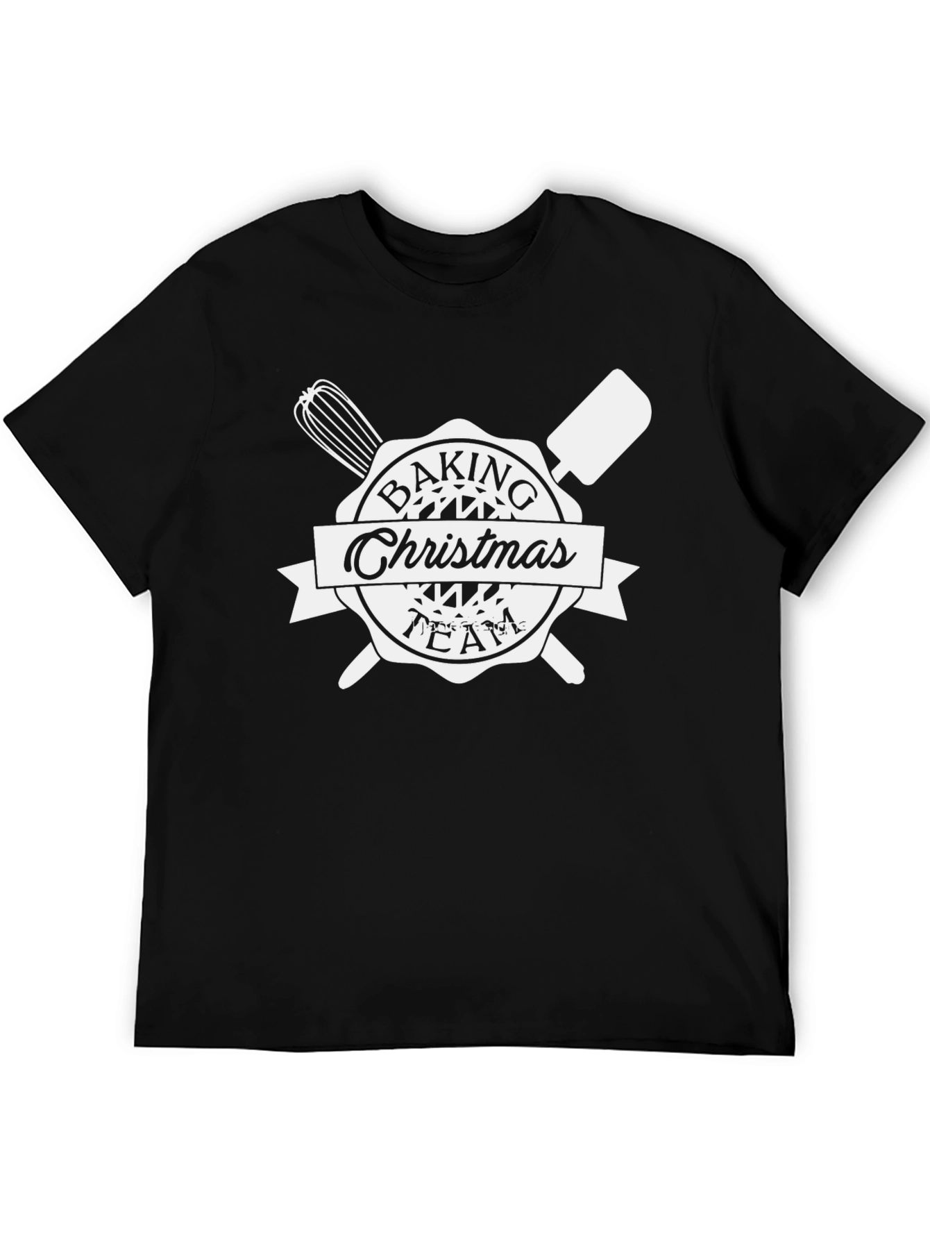 Baking Christmas Team Black T-Shirt