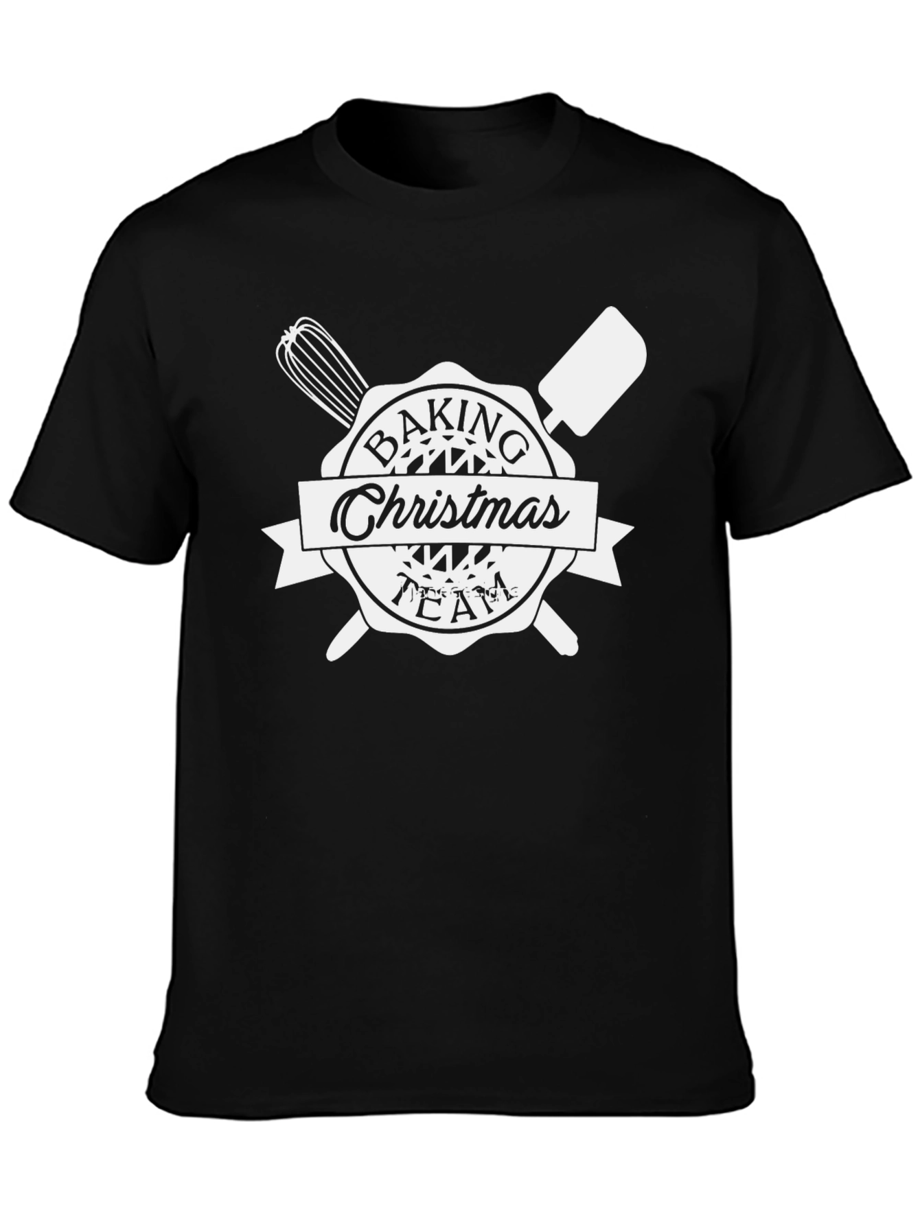 Baking Christmas Team Black T-Shirt