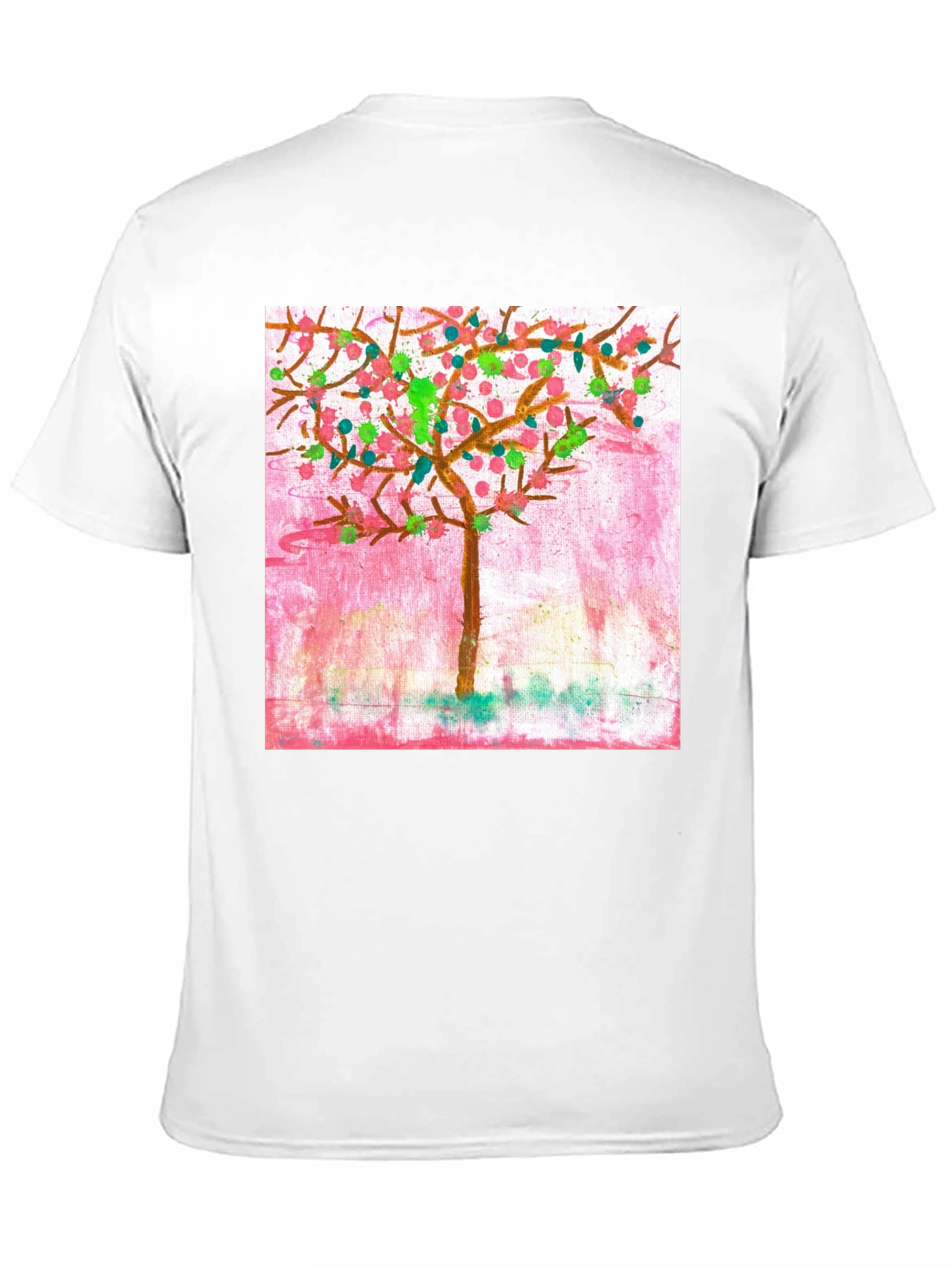 Whimsical Painted Tree Graphic Tee