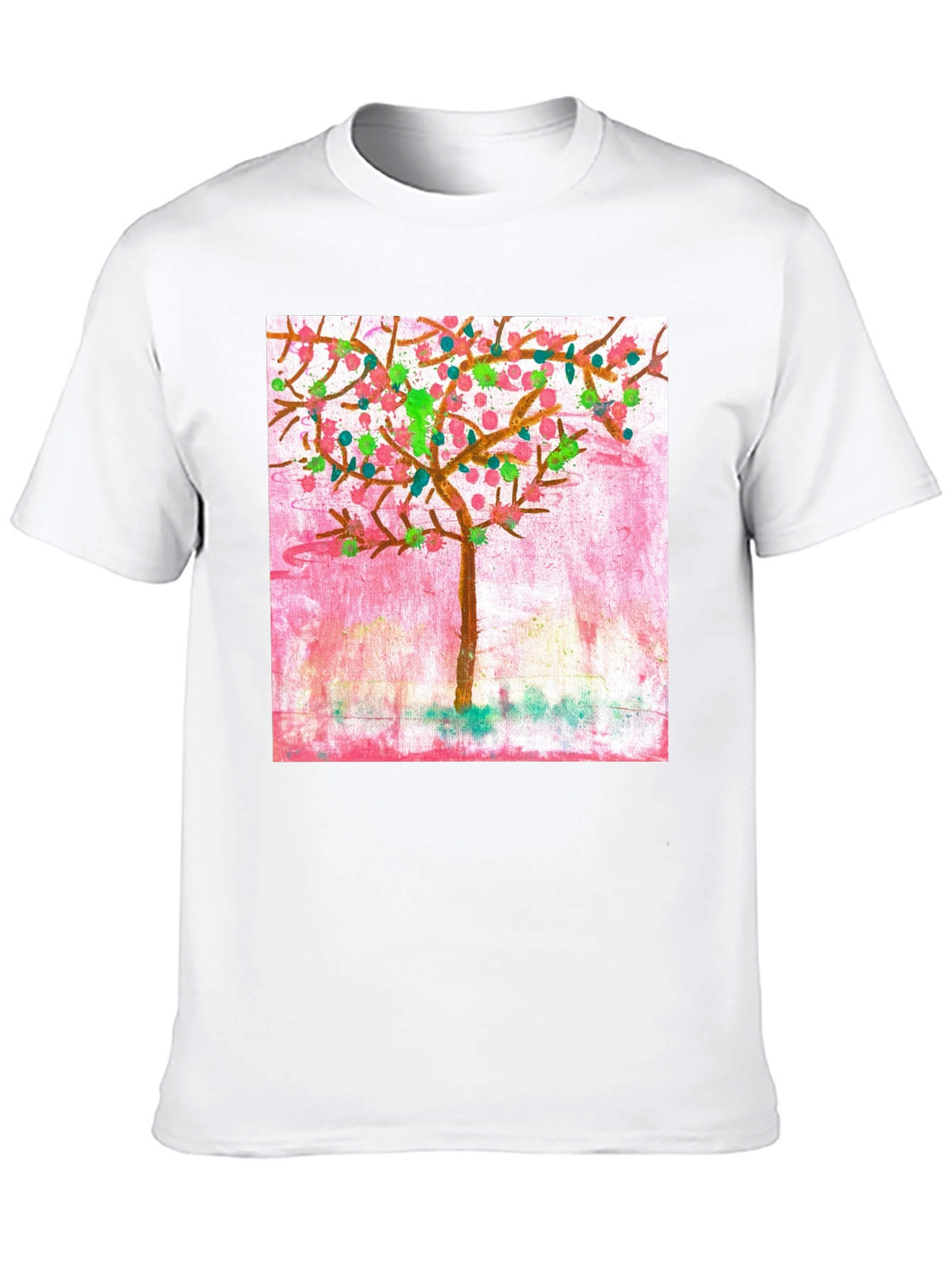 Whimsical Painted Tree Graphic Tee