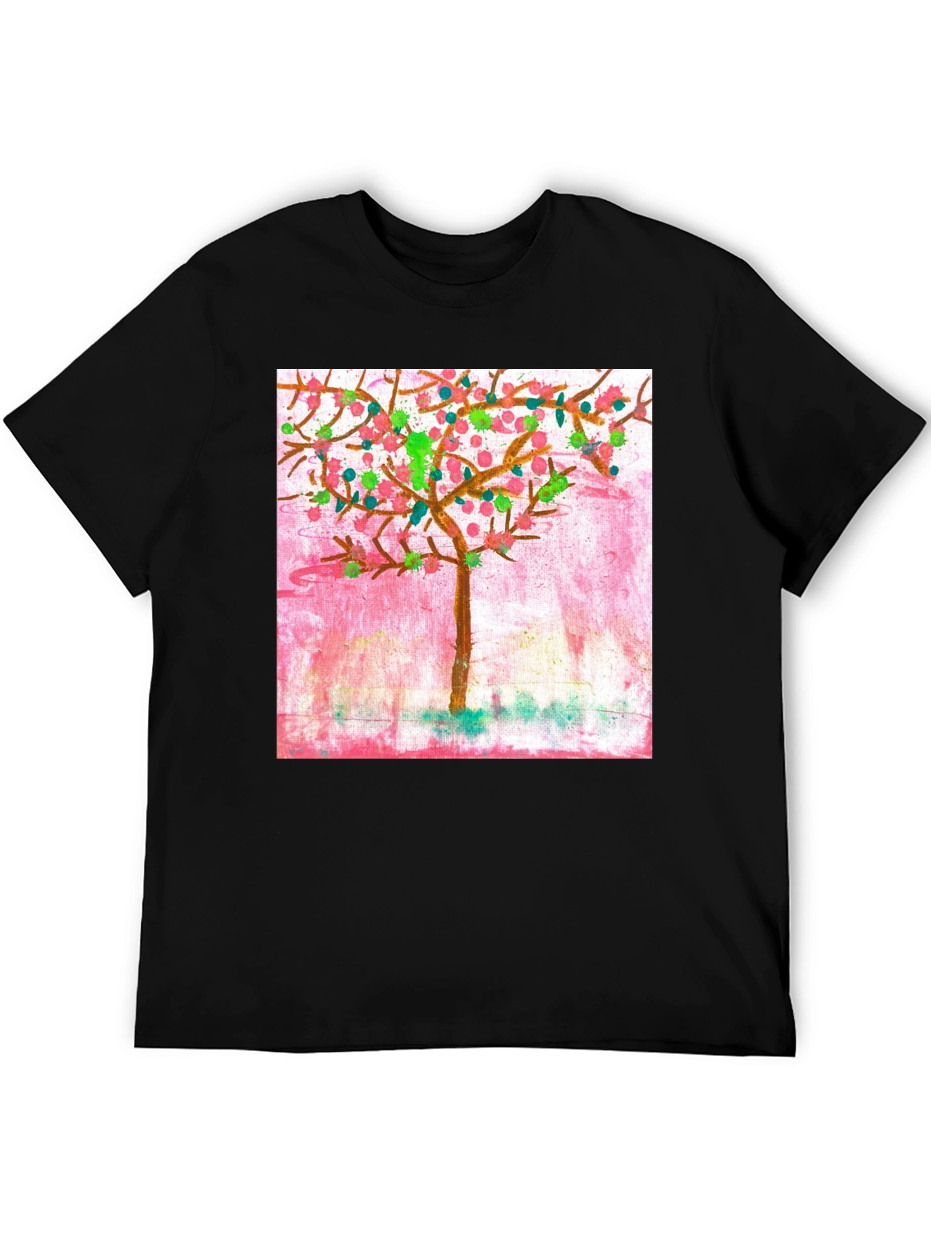 Whimsical Painted Tree Graphic Tee
