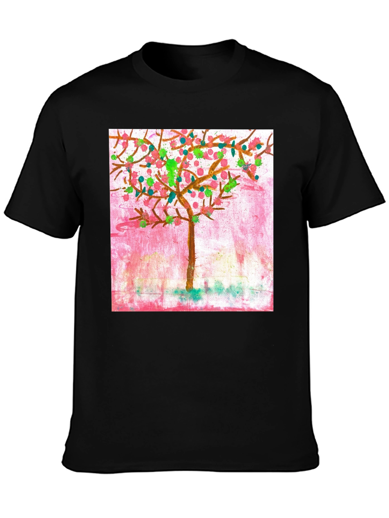 Whimsical Painted Tree Graphic Tee
