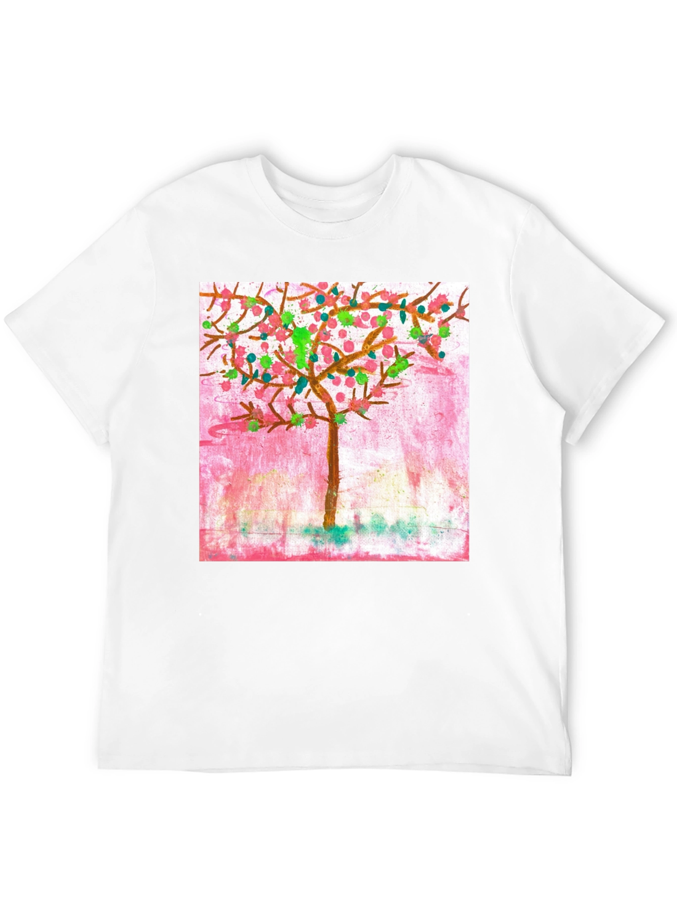 Whimsical Painted Tree Graphic Tee