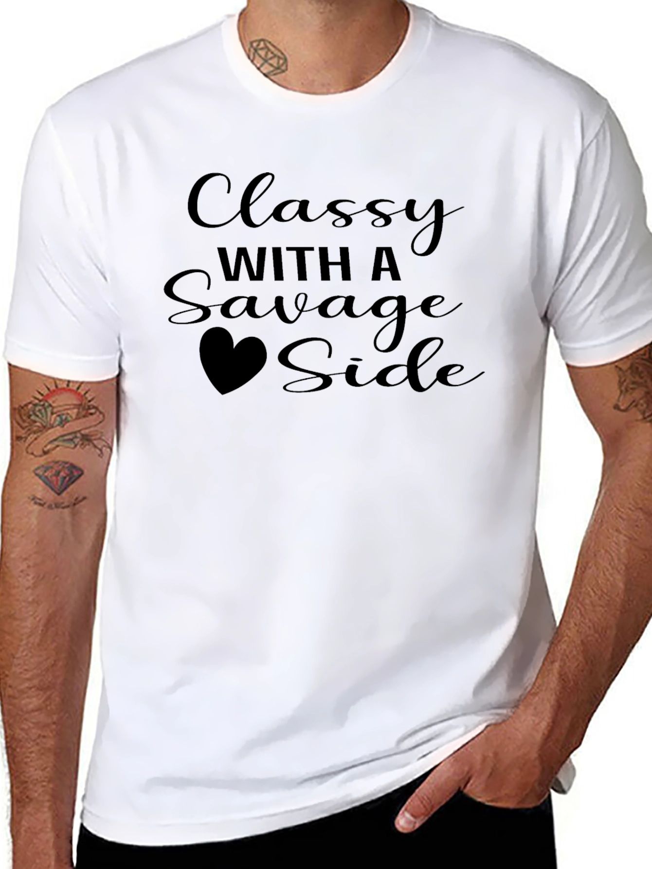 Classy with a Savage Side - Graphic T-Shirt
