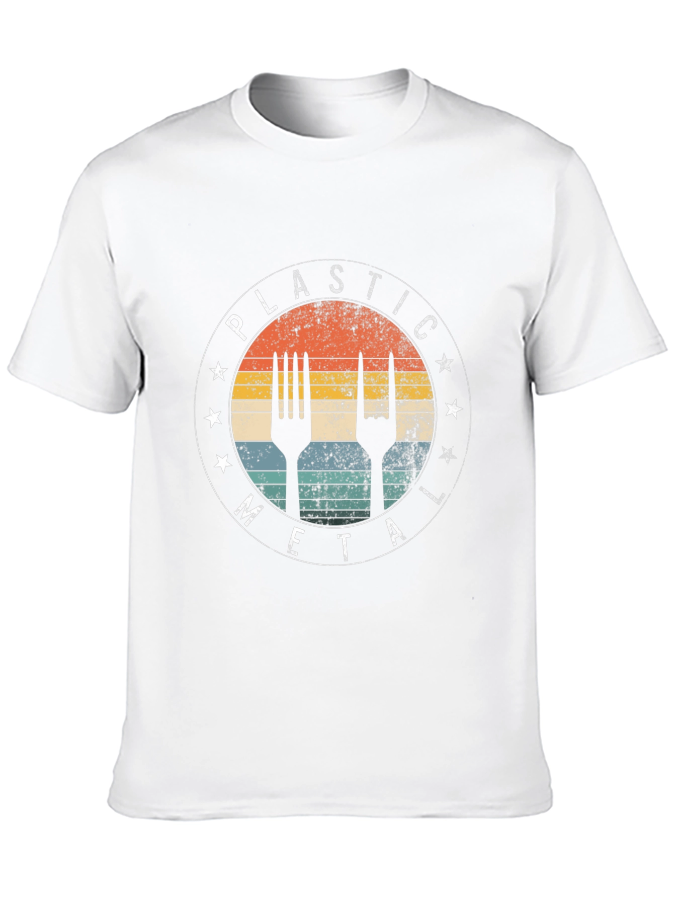 Plastic Metal Graphic Tee - Cool Rocker T-Shirt