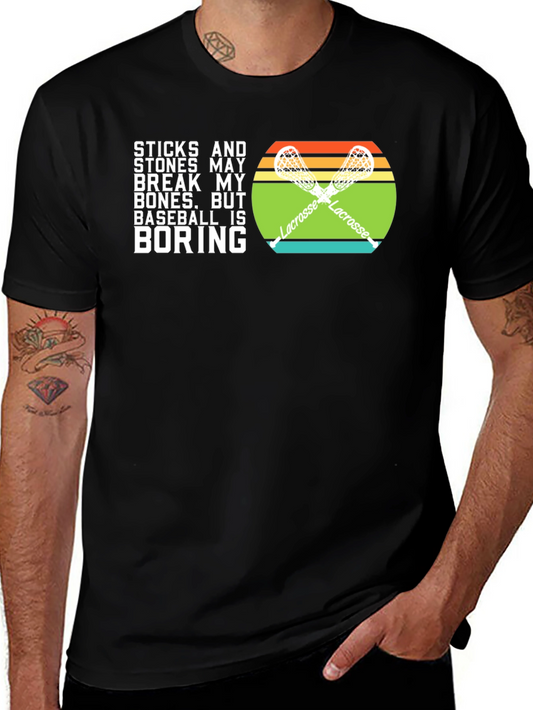 Lacrosse vs Baseball T-Shirt