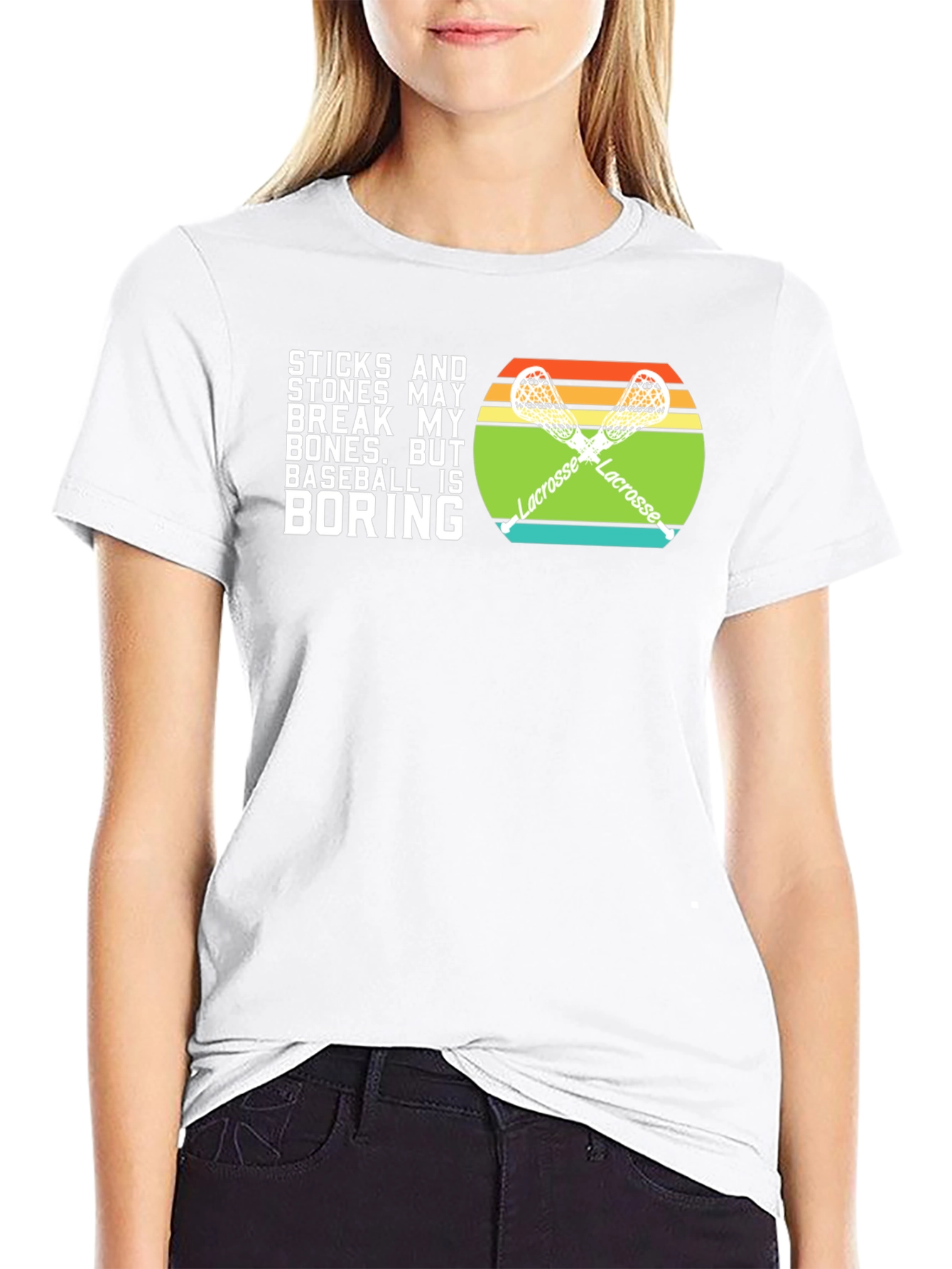 Lacrosse vs Baseball T-Shirt