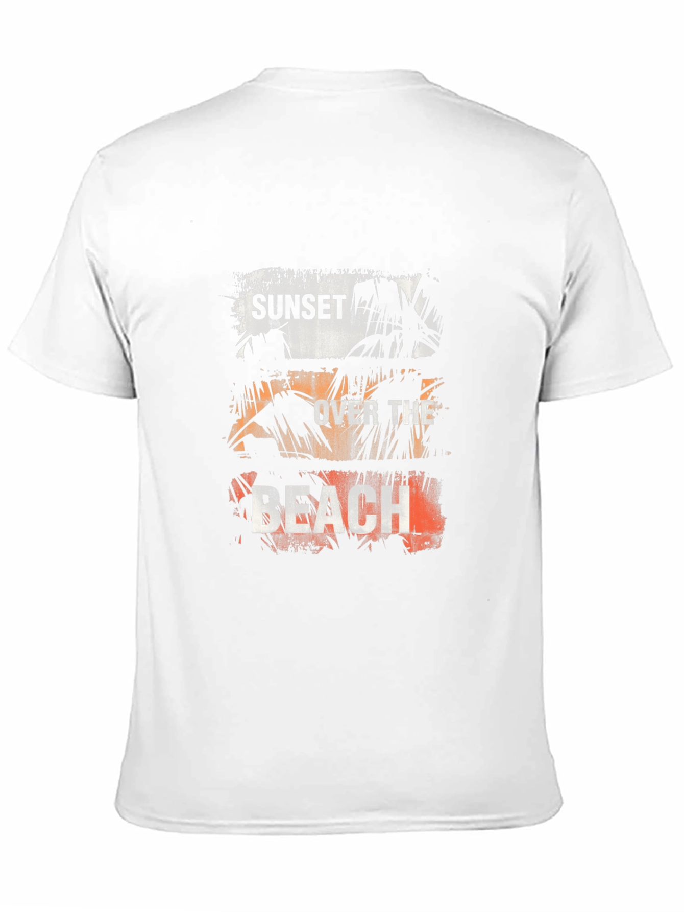 Sunset Over The Beach Graphic Tee - Black