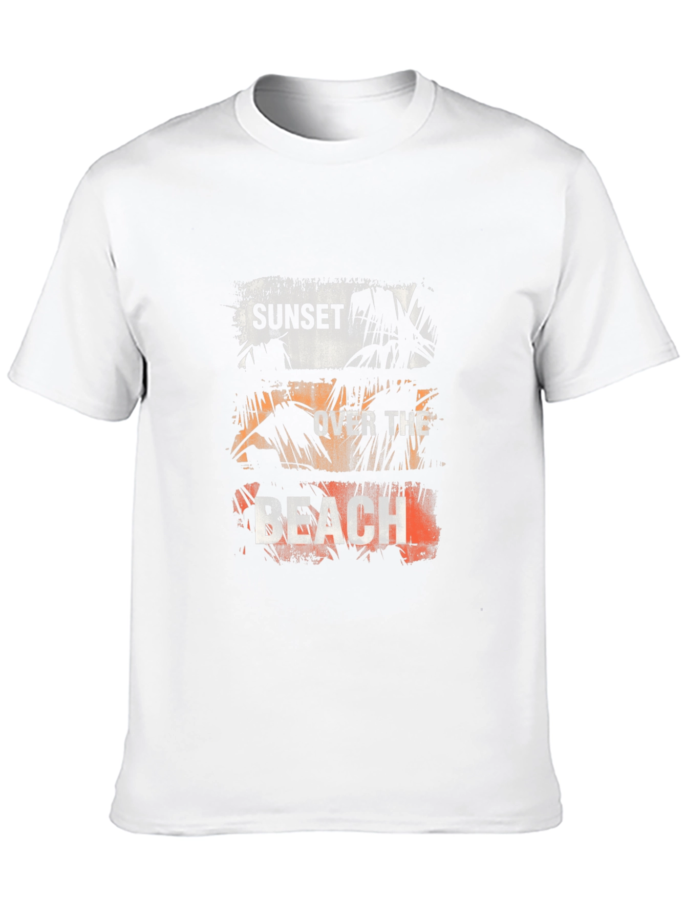 Sunset Over The Beach Graphic Tee - Black