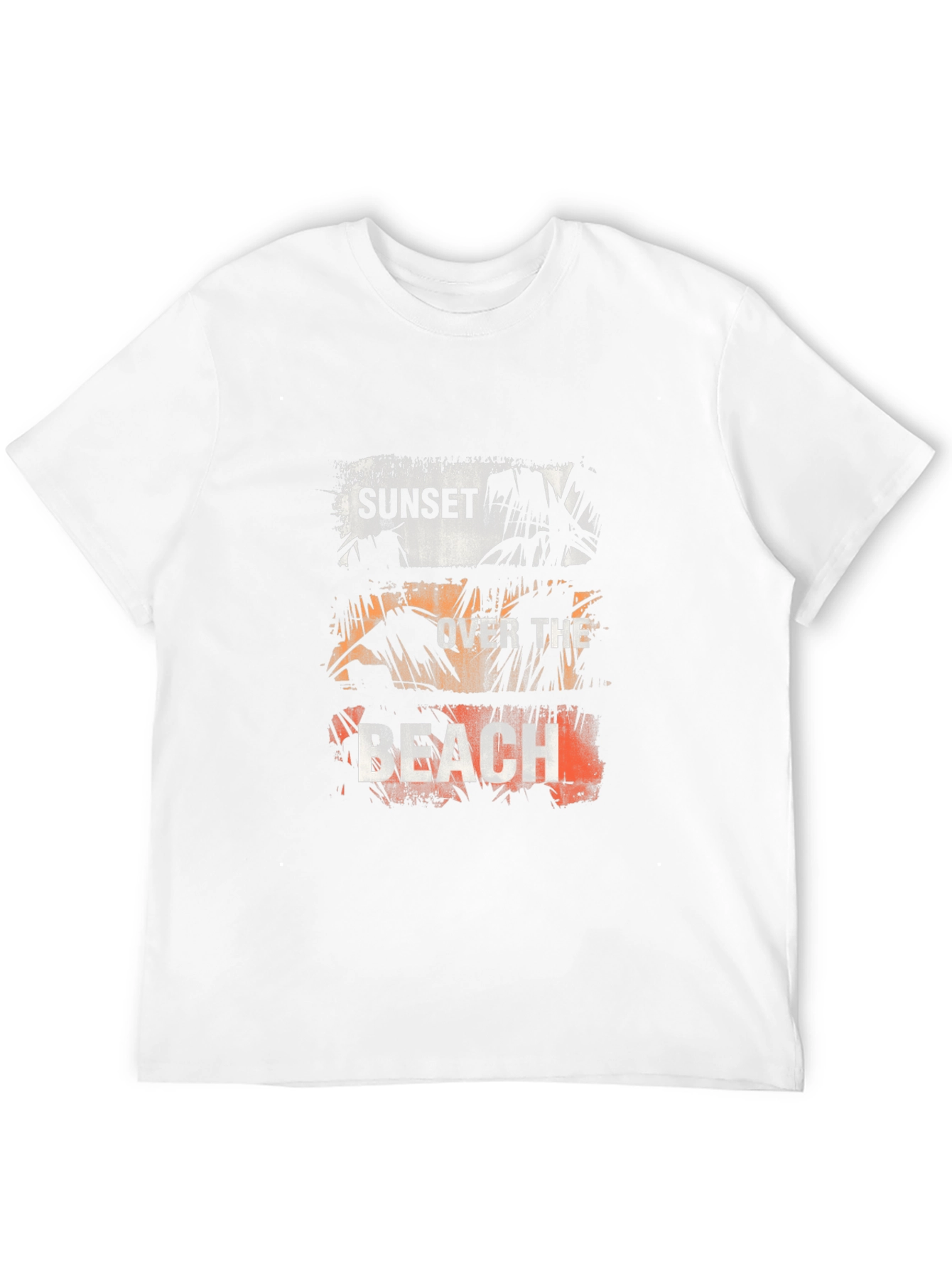 Sunset Over The Beach Graphic Tee - Black