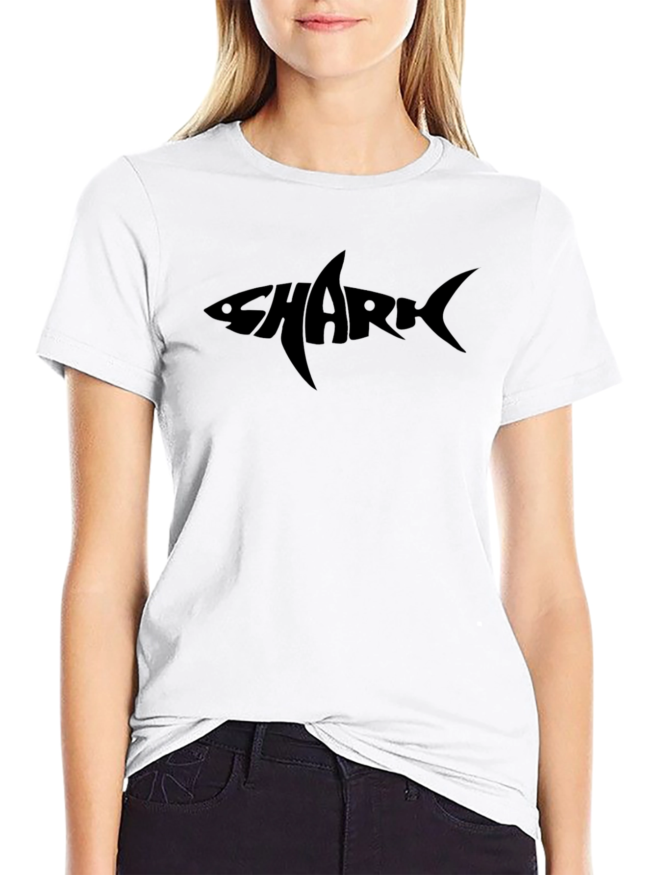 Shark Graphic T-Shirt - Mens Black Tee