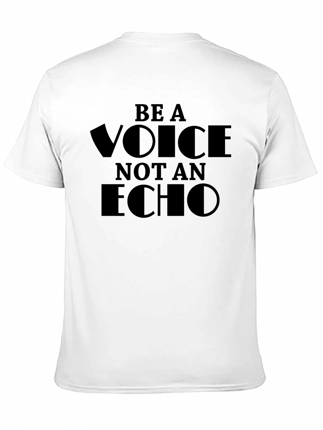 Be a Voice Not an Echo Black Graphic Tee