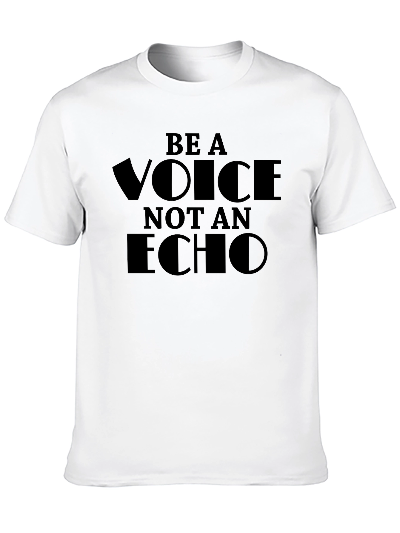 Be a Voice Not an Echo Black Graphic Tee