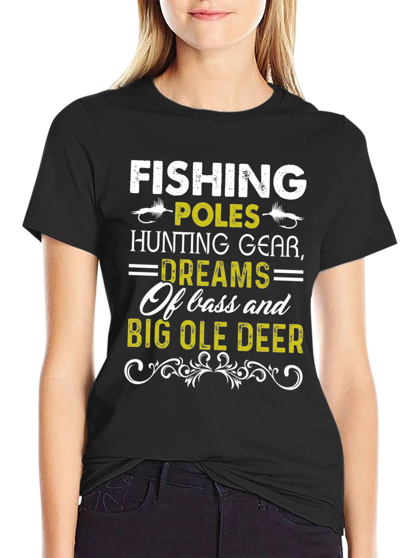 Fishing Hunting Dreams Graphic T-Shirt